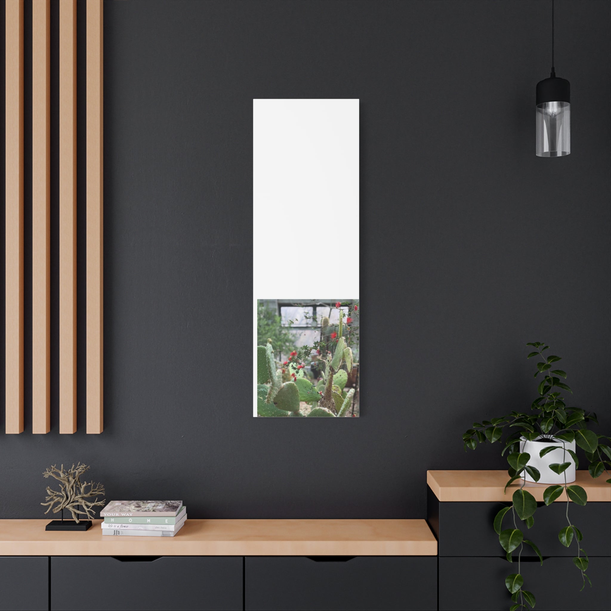 Cactus Wall Art Print, Nature Home Decor, Bohemian Style Artwork, Botanical Gift, Succulent Canvas