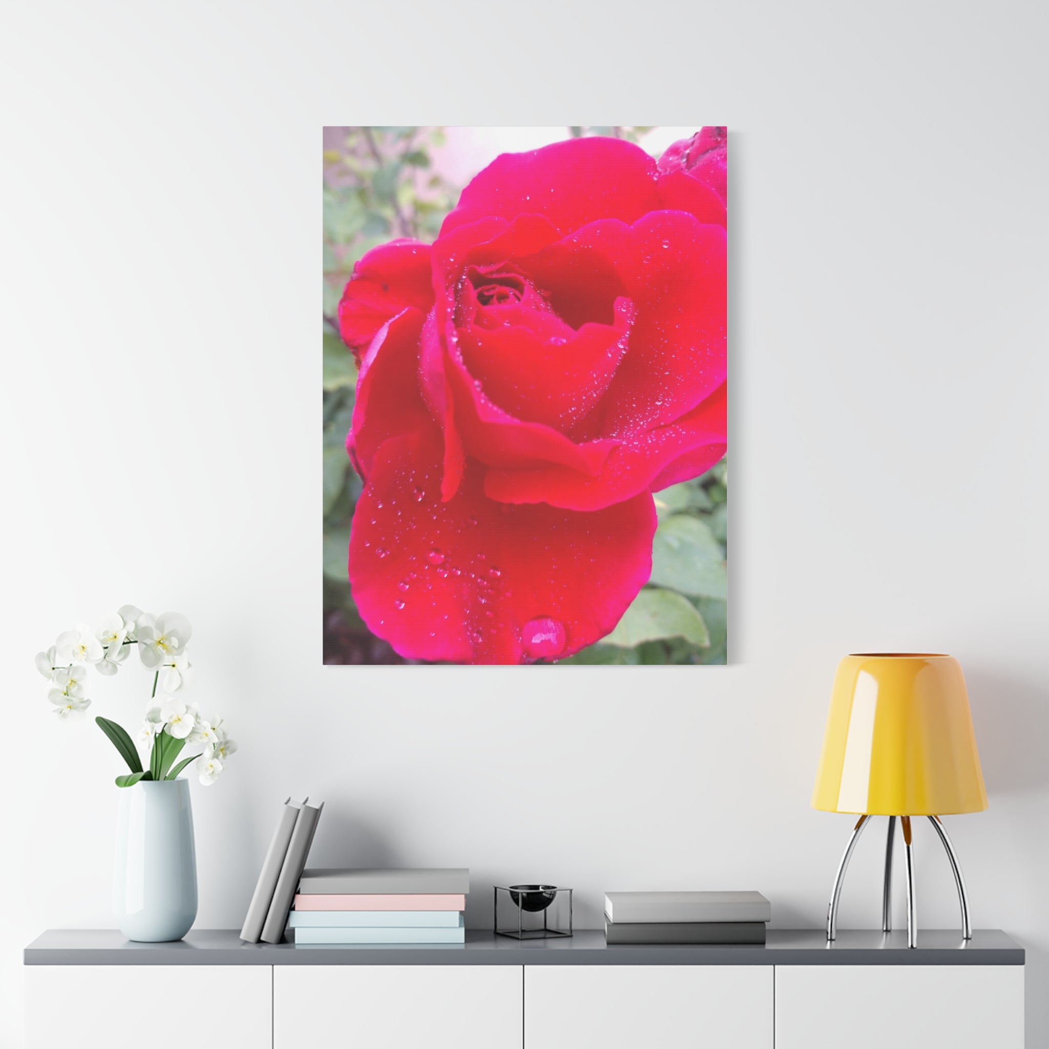 Stunning Floral Canvas Print, Home Decor, Wall Art, Gift for Flower Lovers, Red Rose Art, Mother's Day Gift
