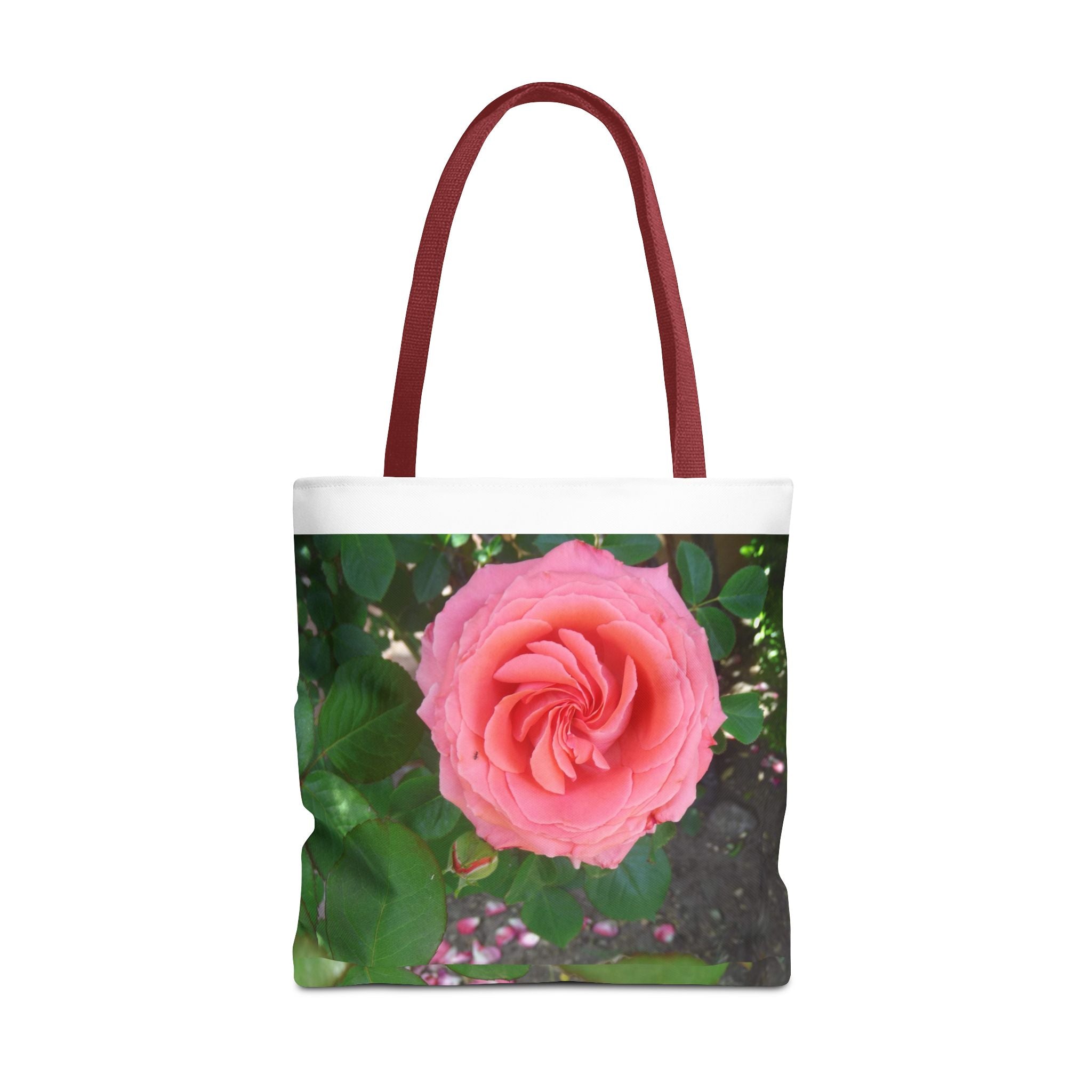 Floral Rose Tote Bag, Stylish Shopping Bag, Eco-Friendly Tote, Gift for Her, Summer Outing Accessory