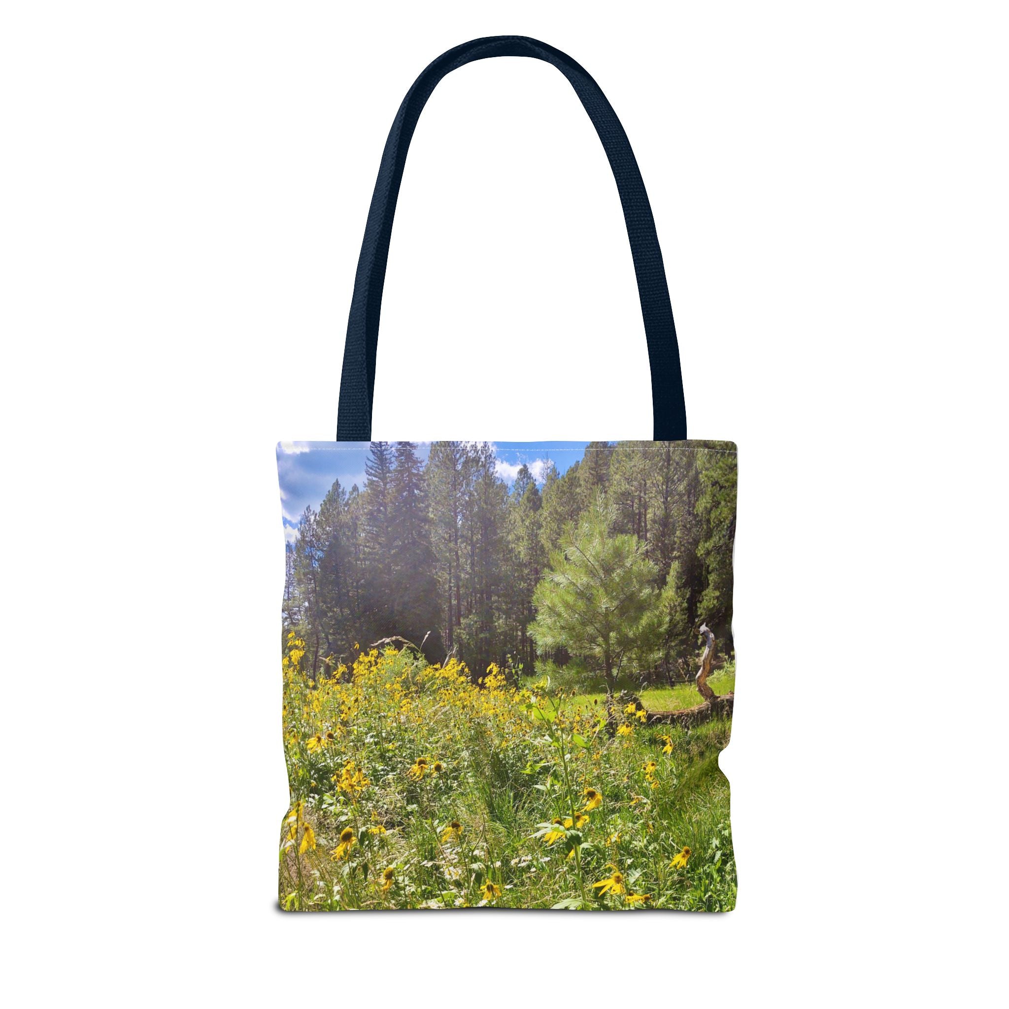 Nature-Inspired Tote Bag, Eco-Friendly Shopping Bag, Flower Print Purse, Gift for Nature Lovers, Summer Picnic Carrier
