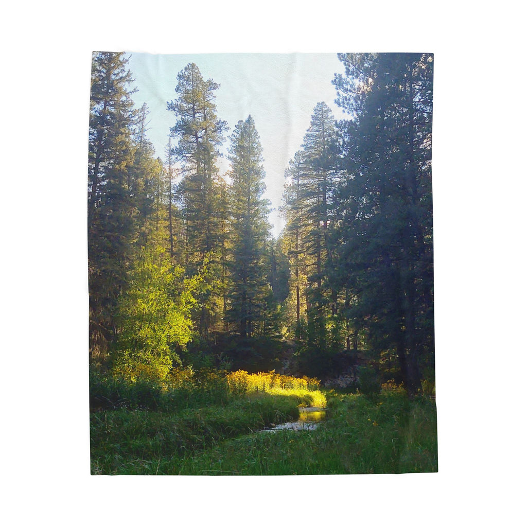 Nature-Inspired Velveteen Plush Blanket, Cozy Throw Blanket, Soft Bedroom Decor, Outdoor Vibes, Perfect Gift for Nature Lovers
