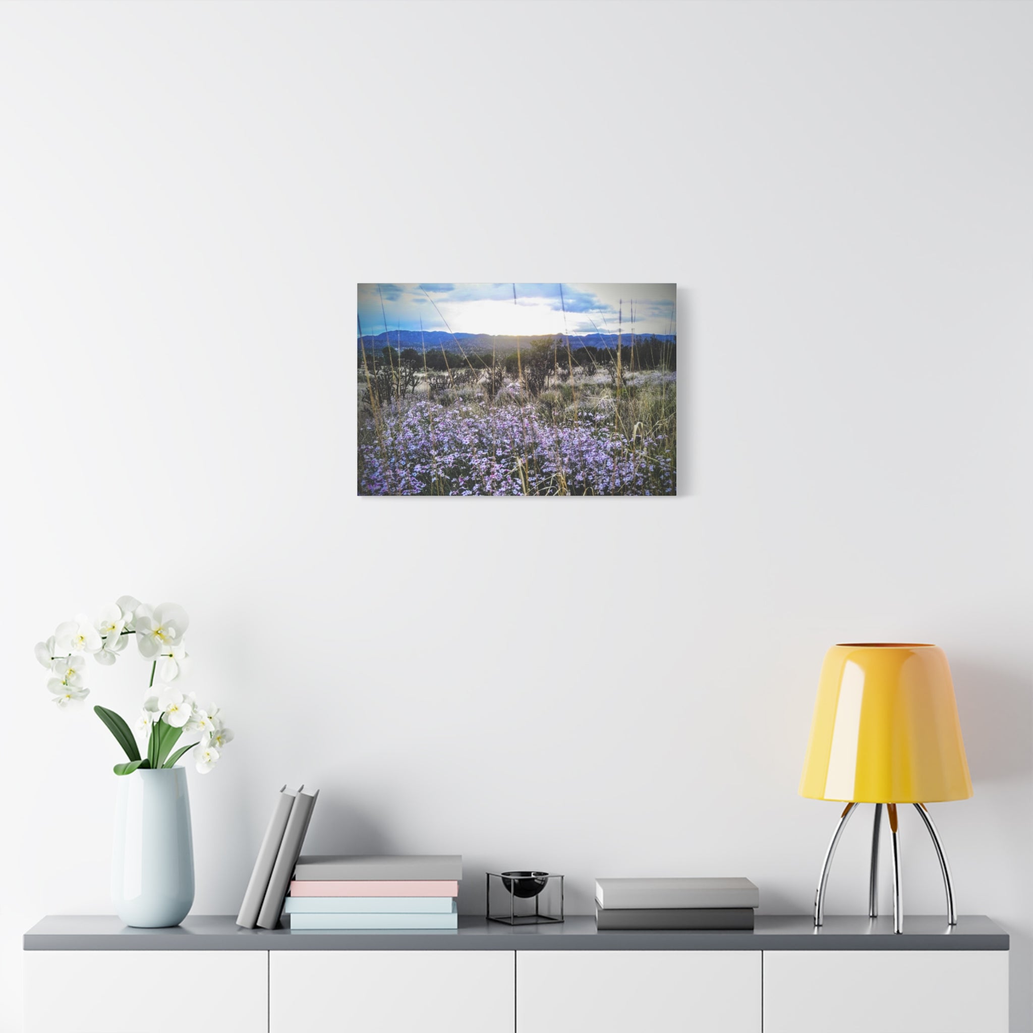 Framed Botanical Wall Art, Floral Canvas Print, Nature Decor, Home Interior Art, Gift for Garden Lovers, Beautiful Flower Landscape