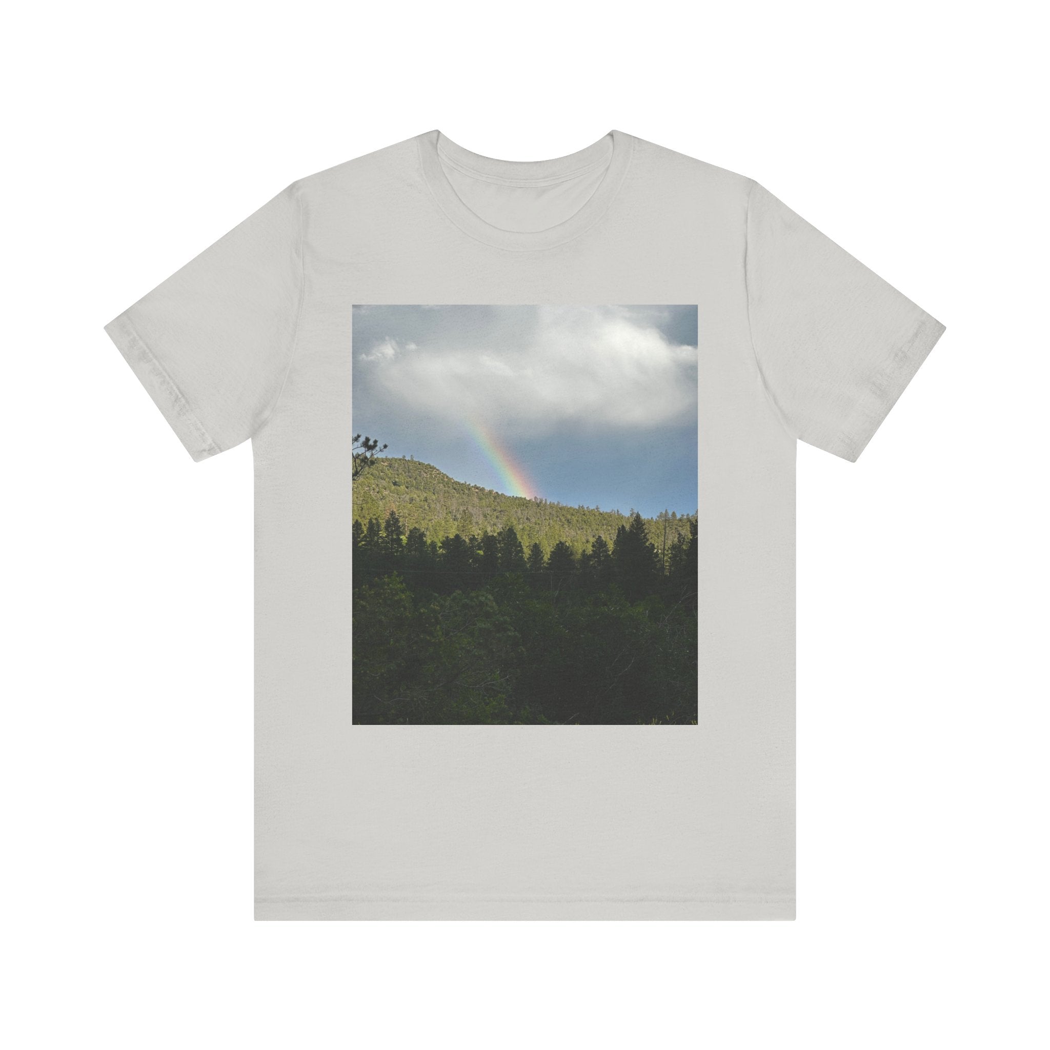 Rainbow Mountain Unisex Tee | Nature Lover Gift, Outdoor Adventure Wear, Cozy Casual Style, Cool Nature Shirt, Summer Tee