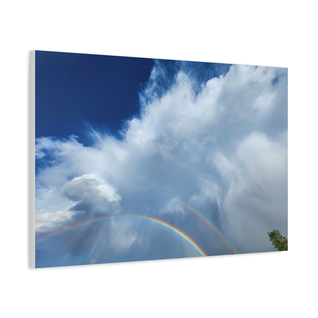 Rainbow Cloud Art Canvas Print, Stretched Wall Decor, Home/Office Art, Gift for Nature Lovers, Gallery Wall Accent