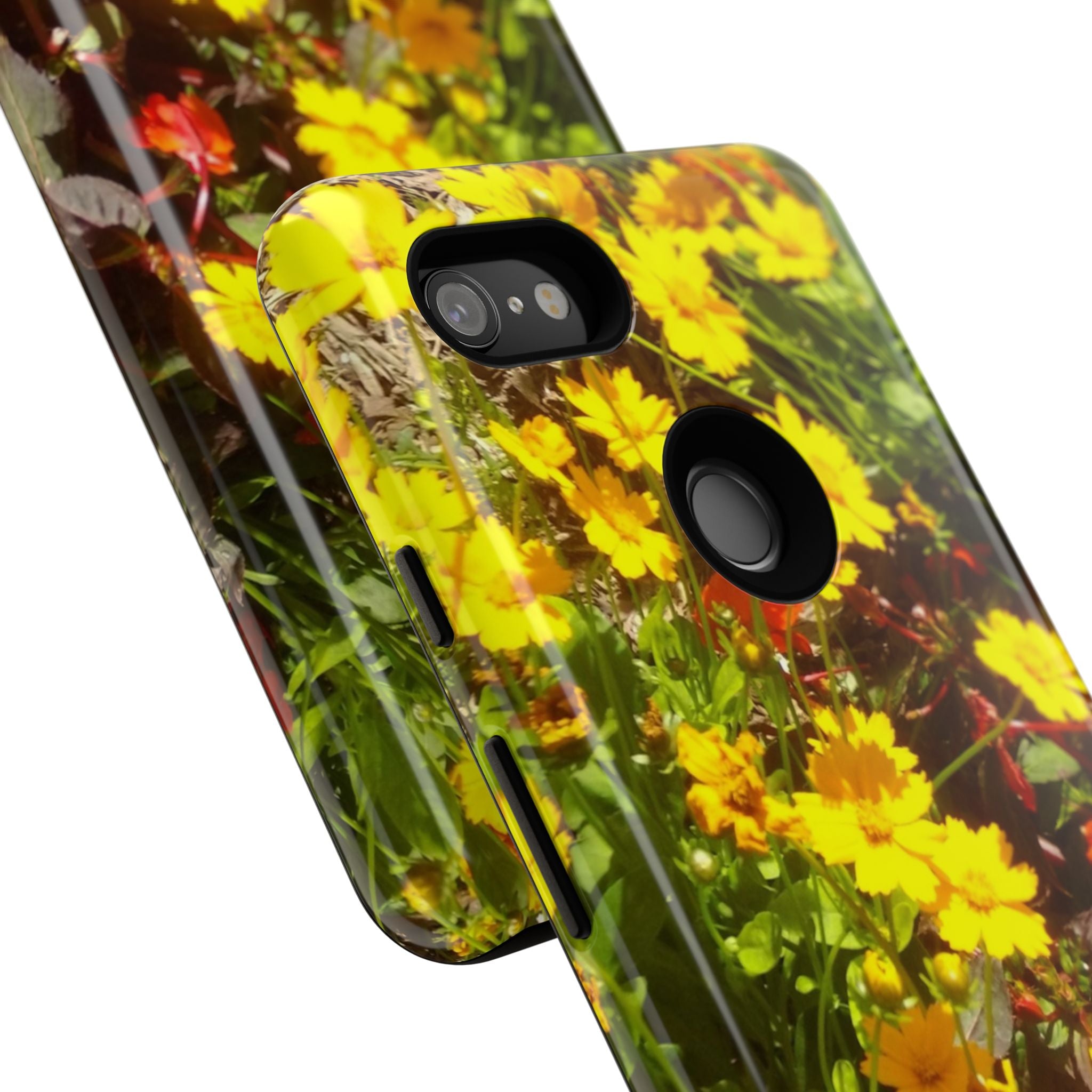 Floral Phone Case - Tough Cases with Vibrant Yellow Flowers, Protective Floral Cover, Spring Decor, Gift Idea for Nature Lovers, [...]