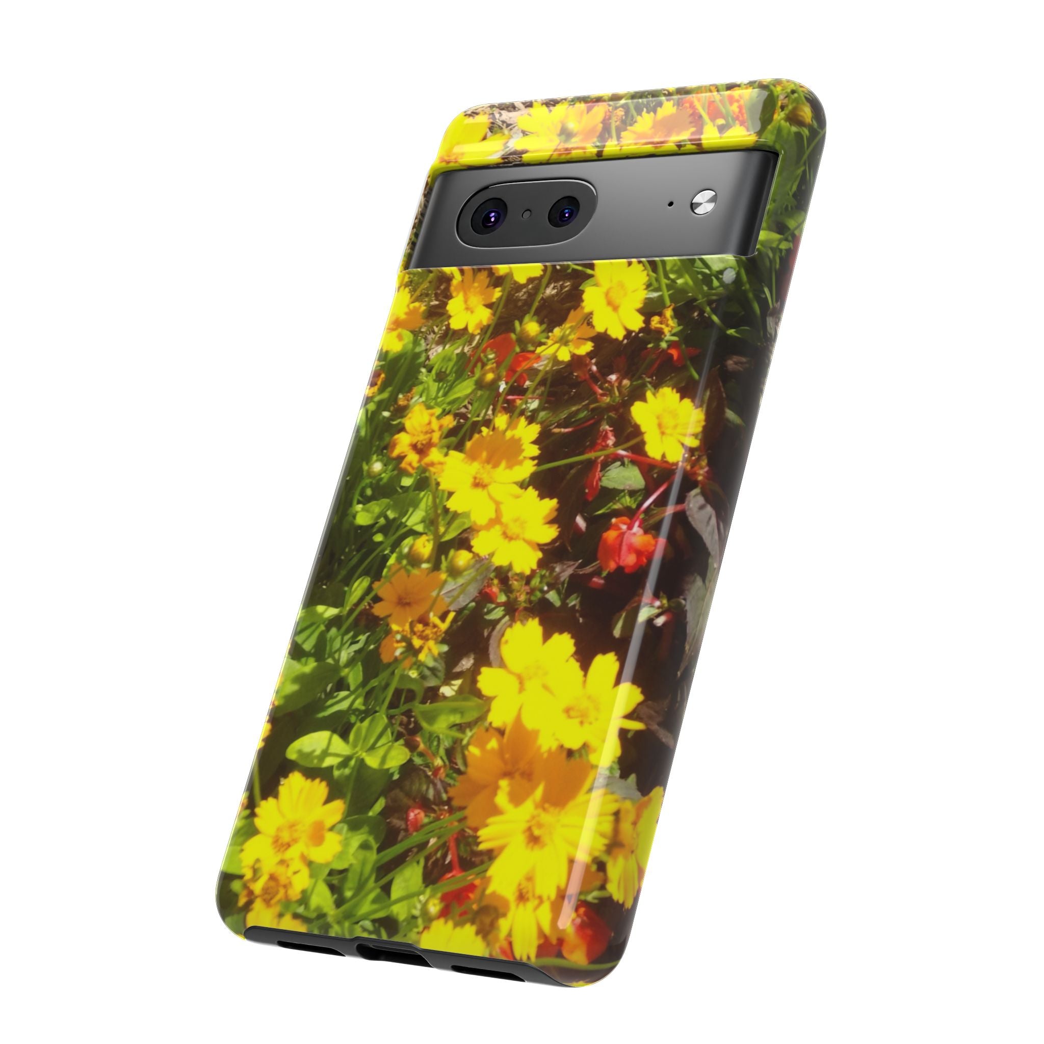 Floral Phone Case - Tough Cases with Vibrant Yellow Flowers, Protective Floral Cover, Spring Decor, Gift Idea for Nature Lovers, [...]