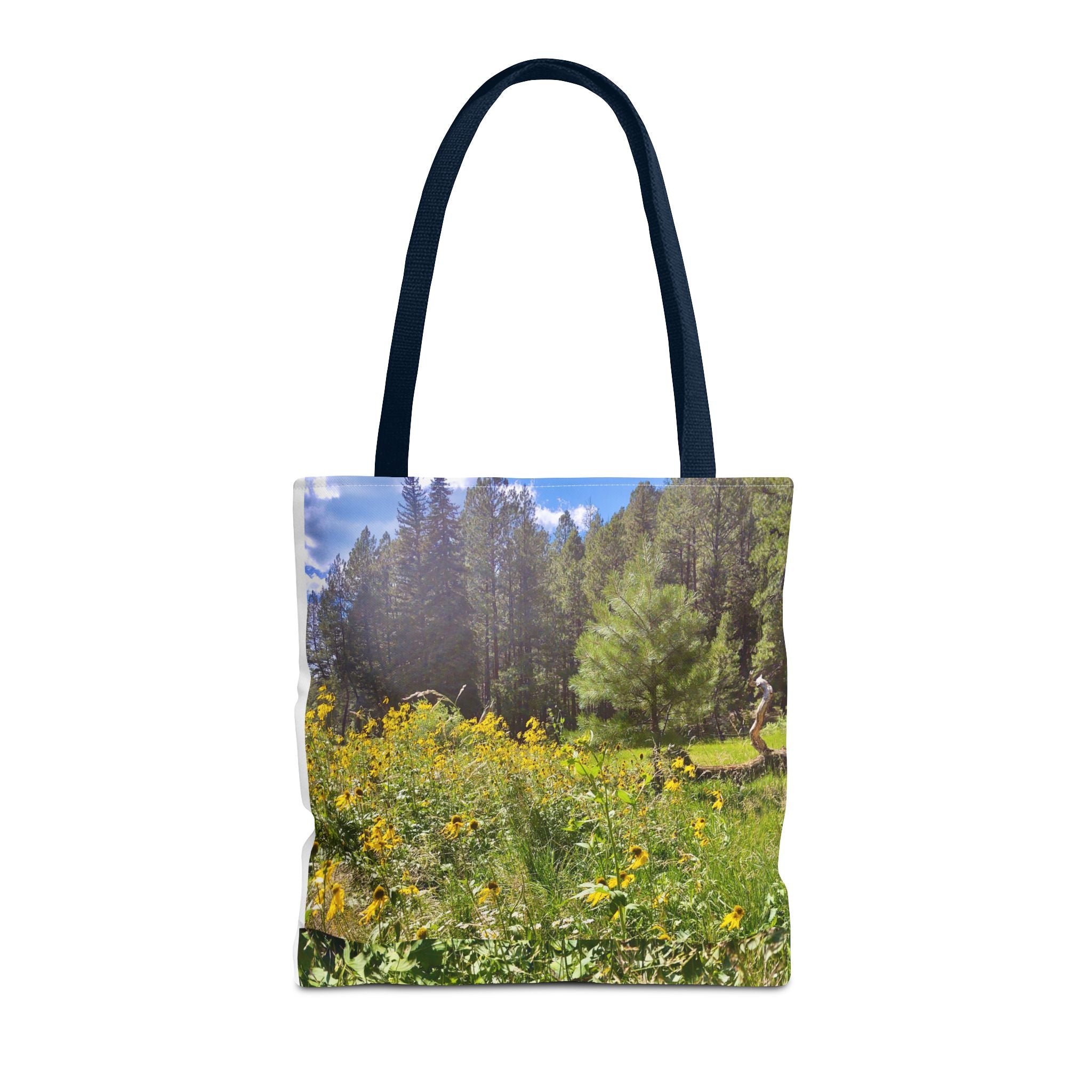 Nature-Inspired Tote Bag, Eco-Friendly Shopping Bag, Flower Print Purse, Gift for Nature Lovers, Summer Picnic Carrier