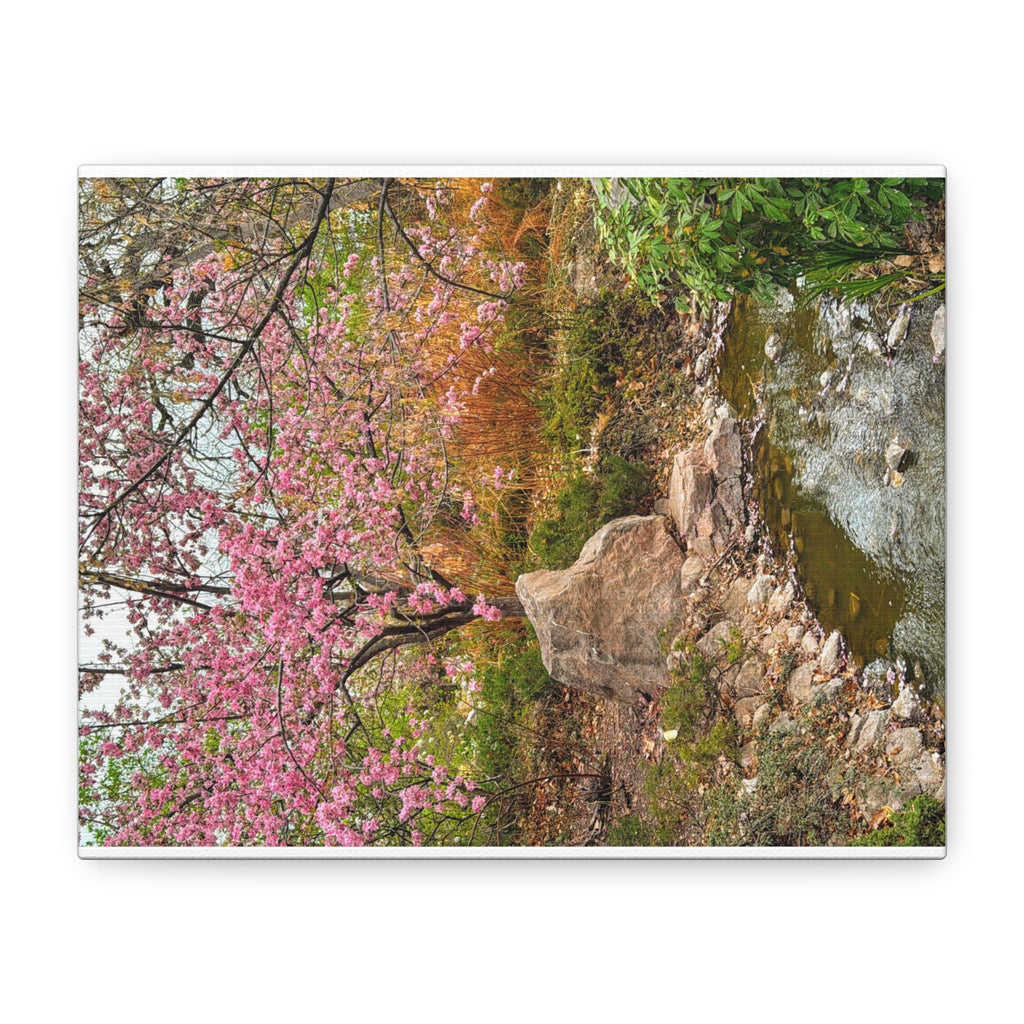 Blossoming Serenity Canvas Print, Floral Wall Art, Nature Decor, Home Aesthetic, Gift Idea for Garden Lovers, Spring Decor