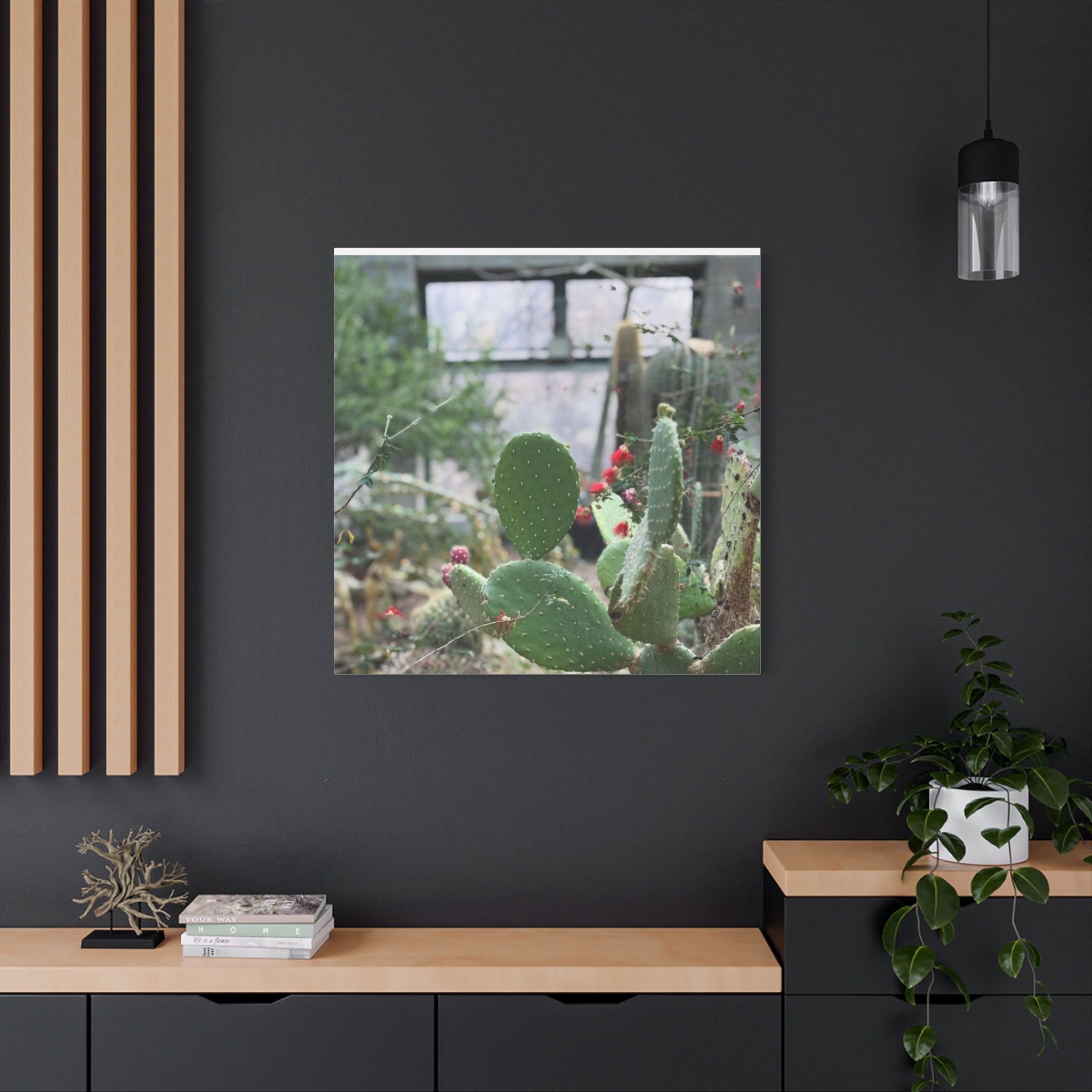 Cactus Matte Canvas Wall Art, Nature Decor, Southwestern Room Design, Green Plant Prints, Home and Office Wall Decor