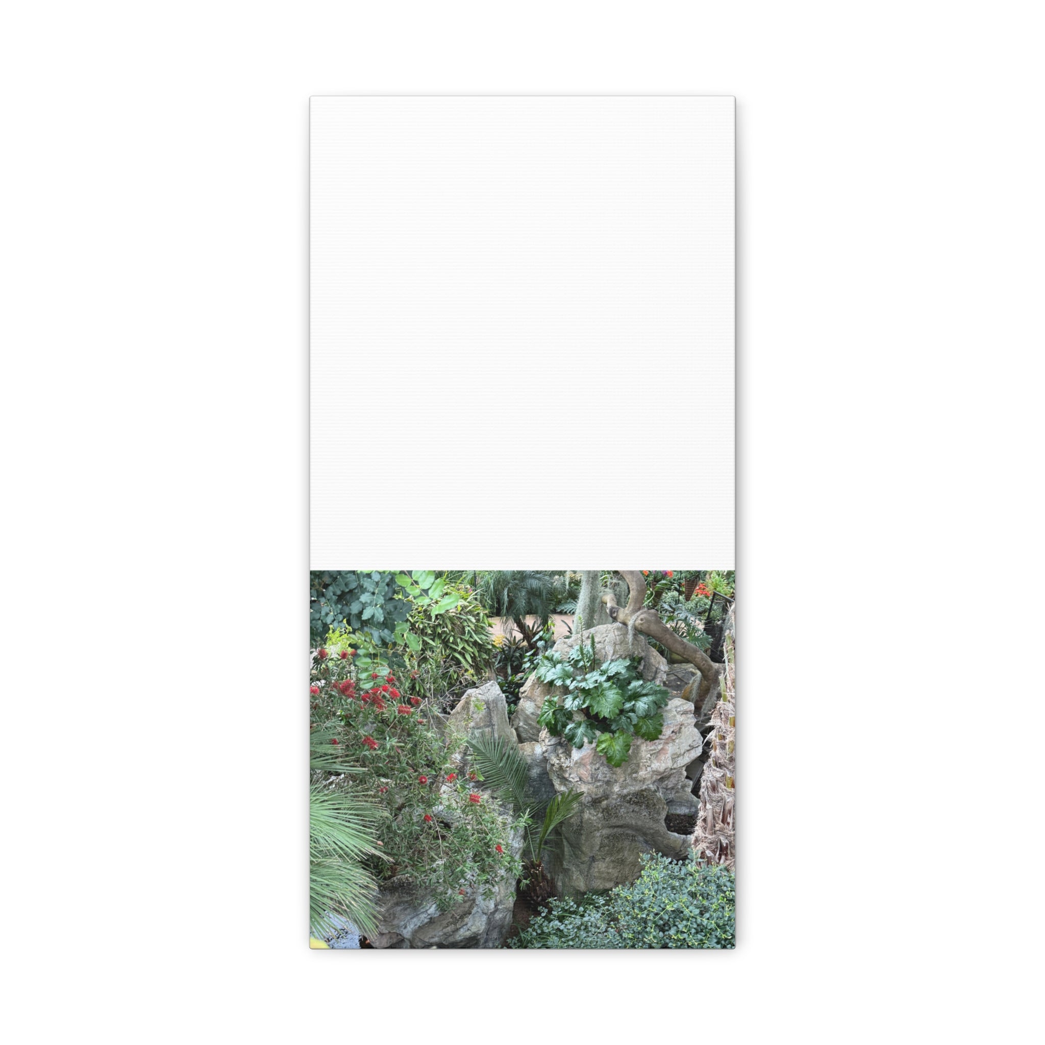 Garden Landscape Canvas Wall Art, Nature Decor, Home Decoration, Gift for Nature Lovers, Eco-Friendly Art, Botanical Wall Decor