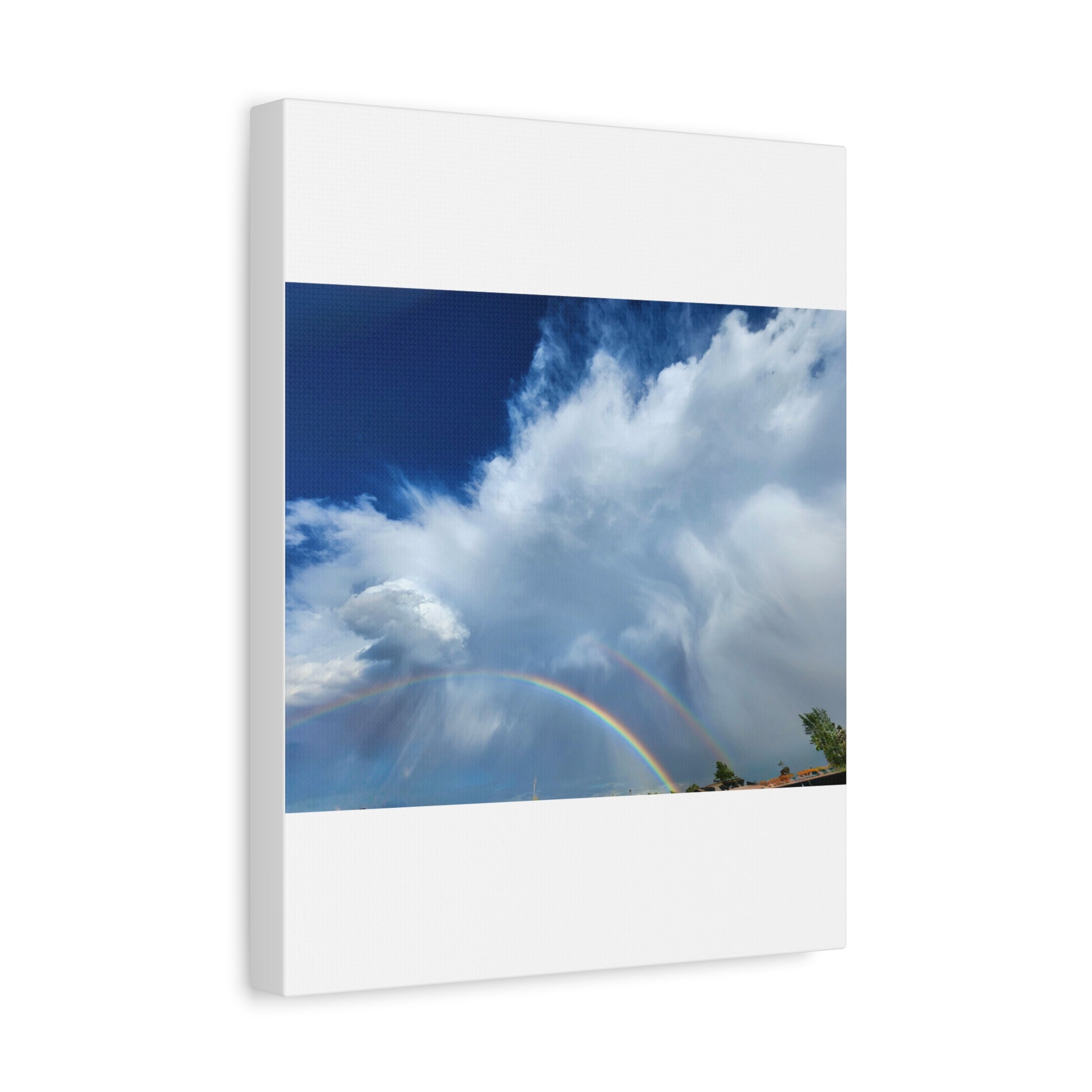 Rainbow Cloud Art Canvas Print, Stretched Wall Decor, Home/Office Art, Gift for Nature Lovers, Gallery Wall Accent