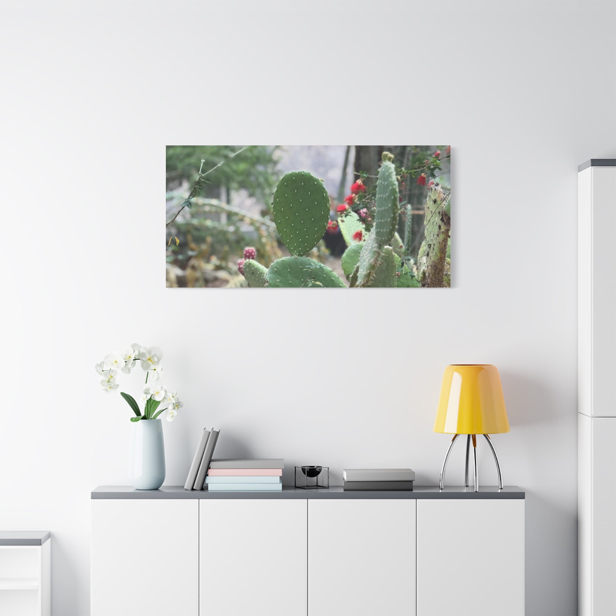 Cactus Matte Canvas Wall Art, Nature Decor, Southwestern Room Design, Green Plant Prints, Home and Office Wall Decor