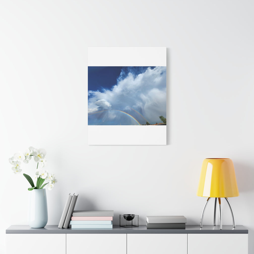 Rainbow Cloud Art Canvas Print, Stretched Wall Decor, Home/Office Art, Gift for Nature Lovers, Gallery Wall Accent