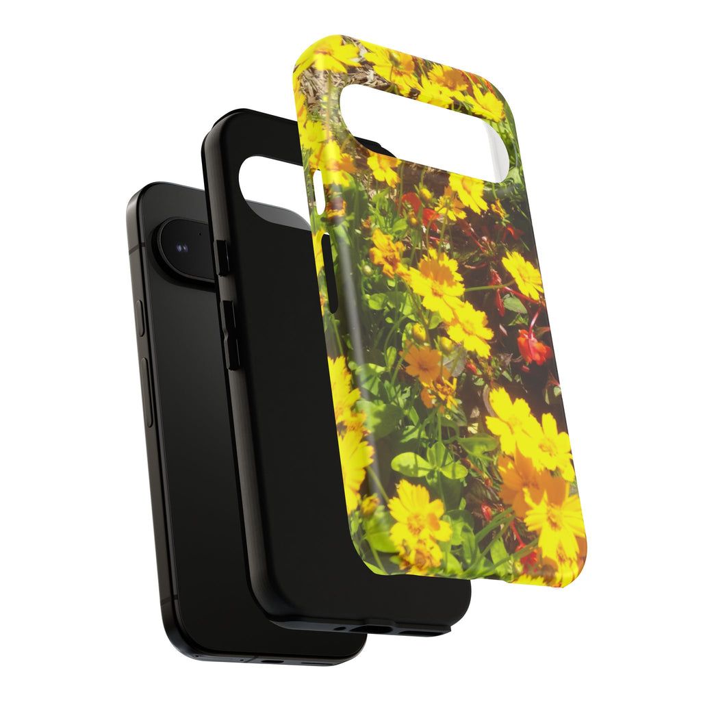 Floral Phone Case - Tough Cases with Vibrant Yellow Flowers, Protective Floral Cover, Spring Decor, Gift Idea for Nature Lovers, [...]