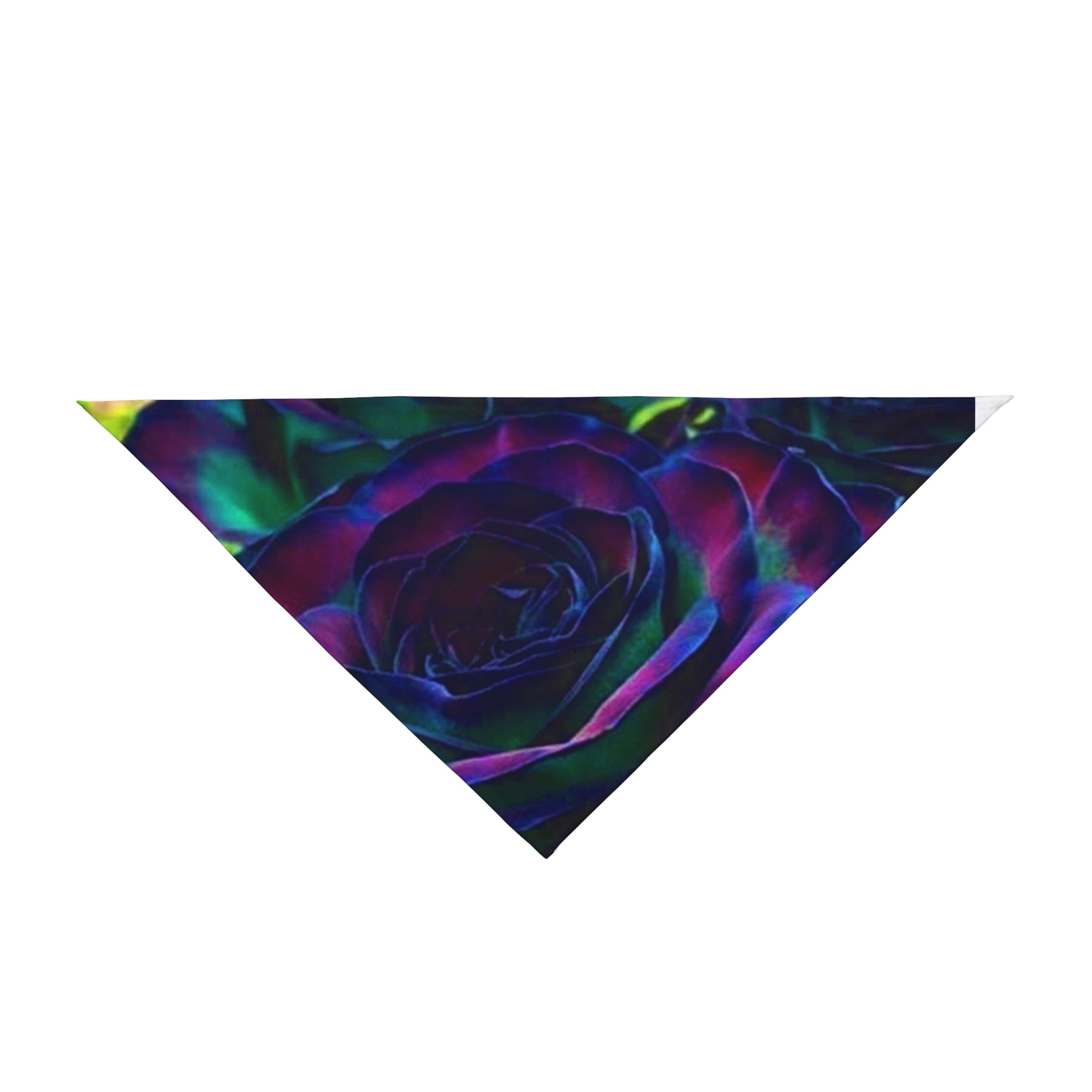 Glamorous Pet Bandana with Vibrant Rose Design, Stylish Puppy Accessory for Weddings, Parties, Photo Shoots, Gift for Pet Lovers