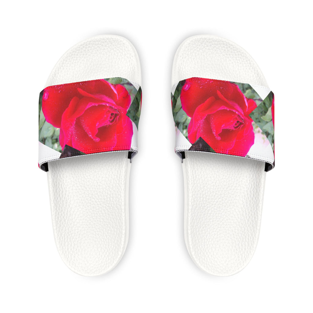 Floral Women's Slide Sandals | Summer Footwear, Vacation Style, Casual Slip-ons, Gift for Her, Outdoor Comfort