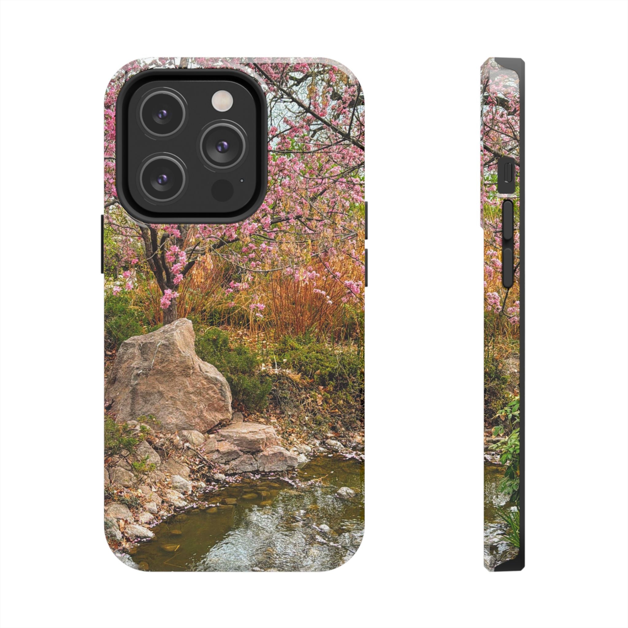Cherry Blossom Tough Phone Cases - Nature Lover Gift, Floral Phone Accessories, Spring Decor, Custom Cases, Outdoor Adventure