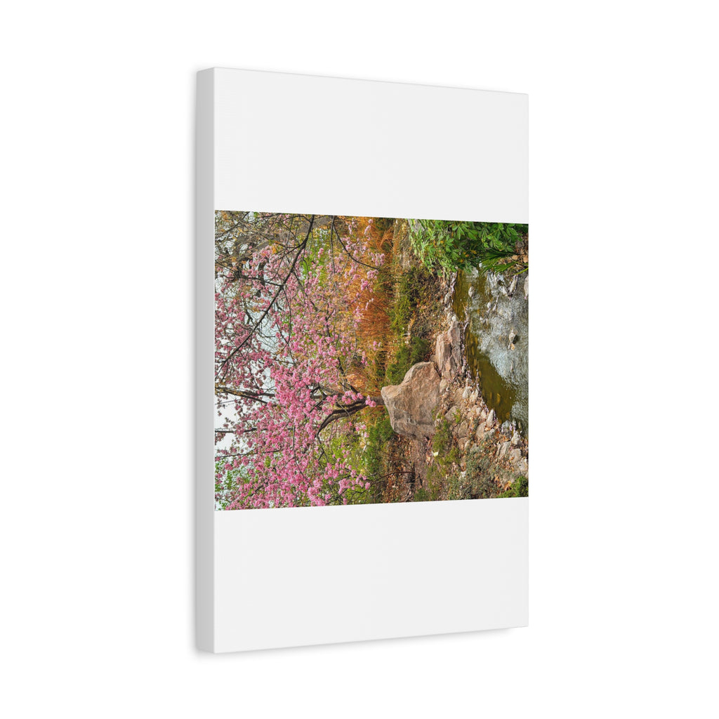 Blossoming Serenity Canvas Print, Floral Wall Art, Nature Decor, Home Aesthetic, Gift Idea for Garden Lovers, Spring Decor