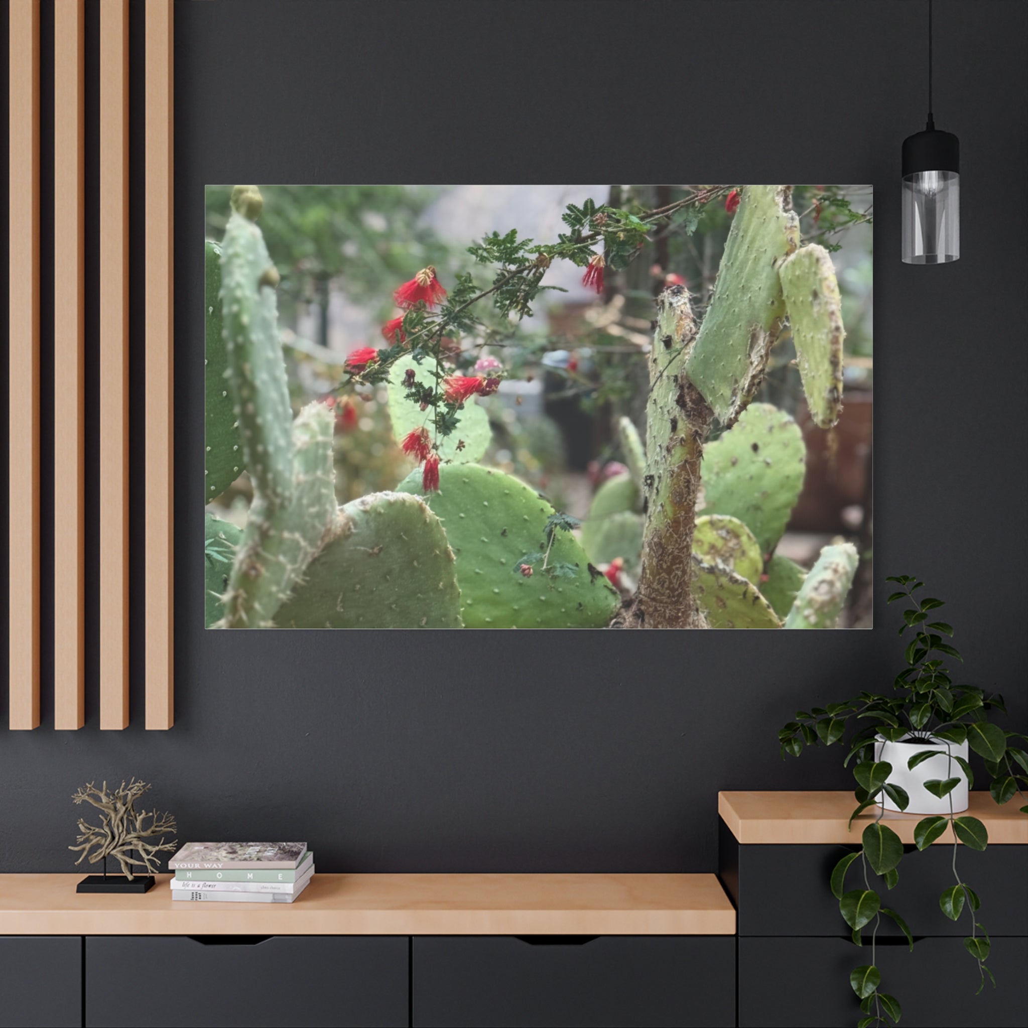 Cactus Artwork Print, Botanical Wall Decor, Succulent Canvas, Nature Lover Gift, Home Decoration