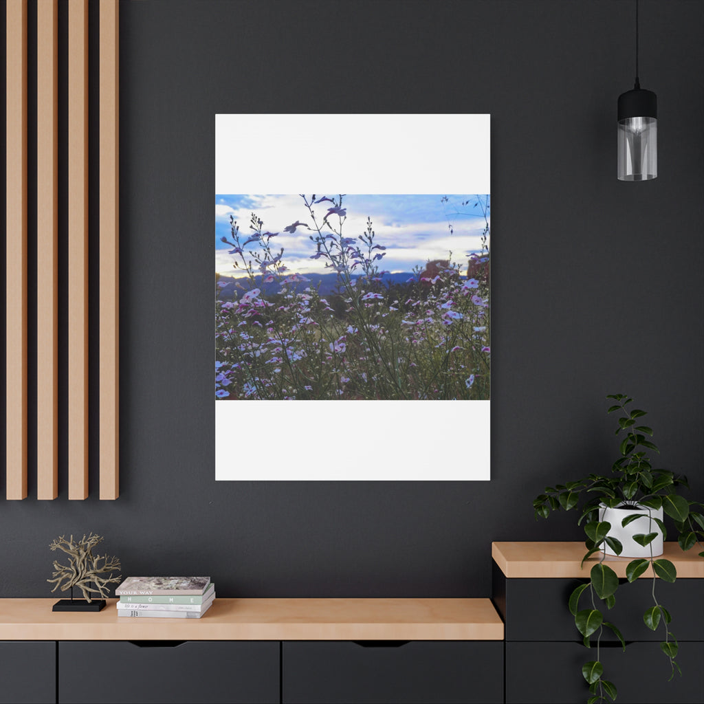 Floral Wall Art Canvas, Nature-Inspired Home Decor, Flower Print, Rustic Living Room, Gift for Gardeners, Boho Wall Art