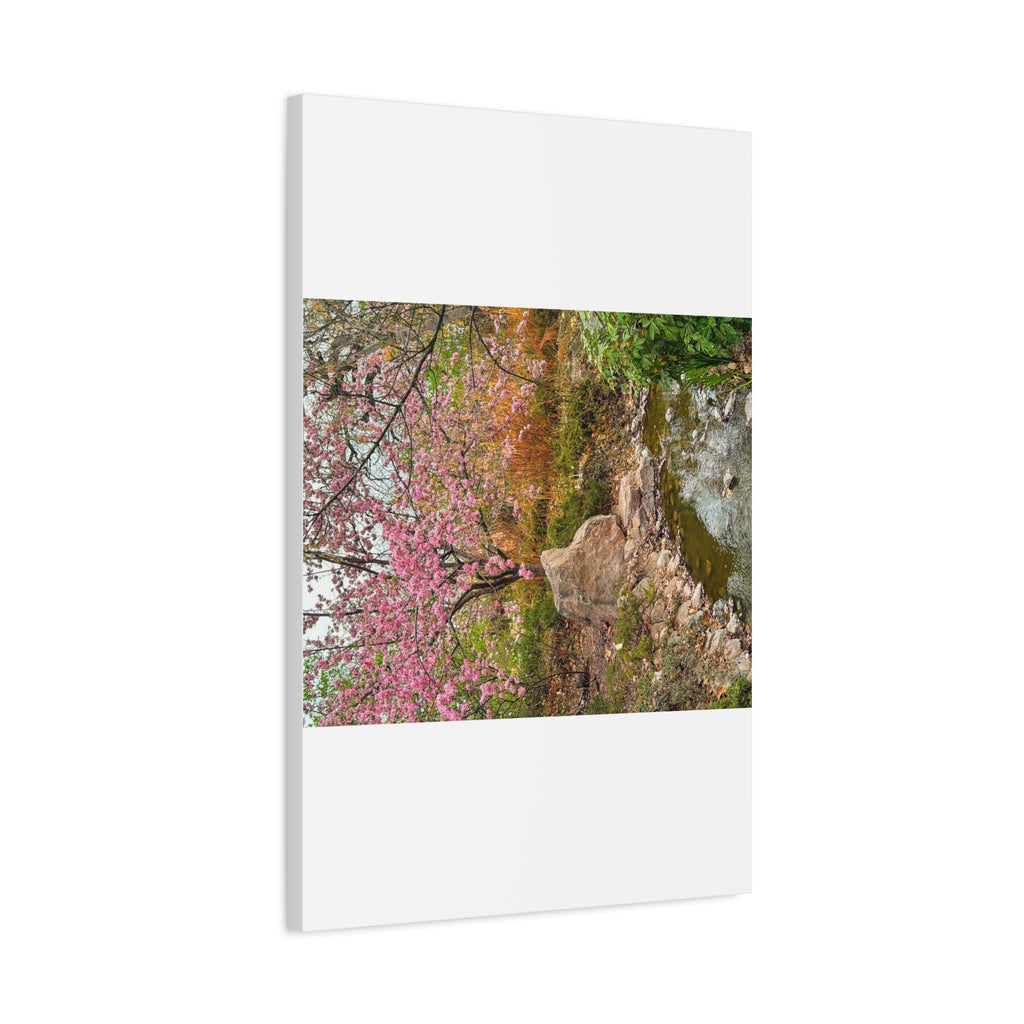 Blossoming Serenity Canvas Print, Floral Wall Art, Nature Decor, Home Aesthetic, Gift Idea for Garden Lovers, Spring Decor