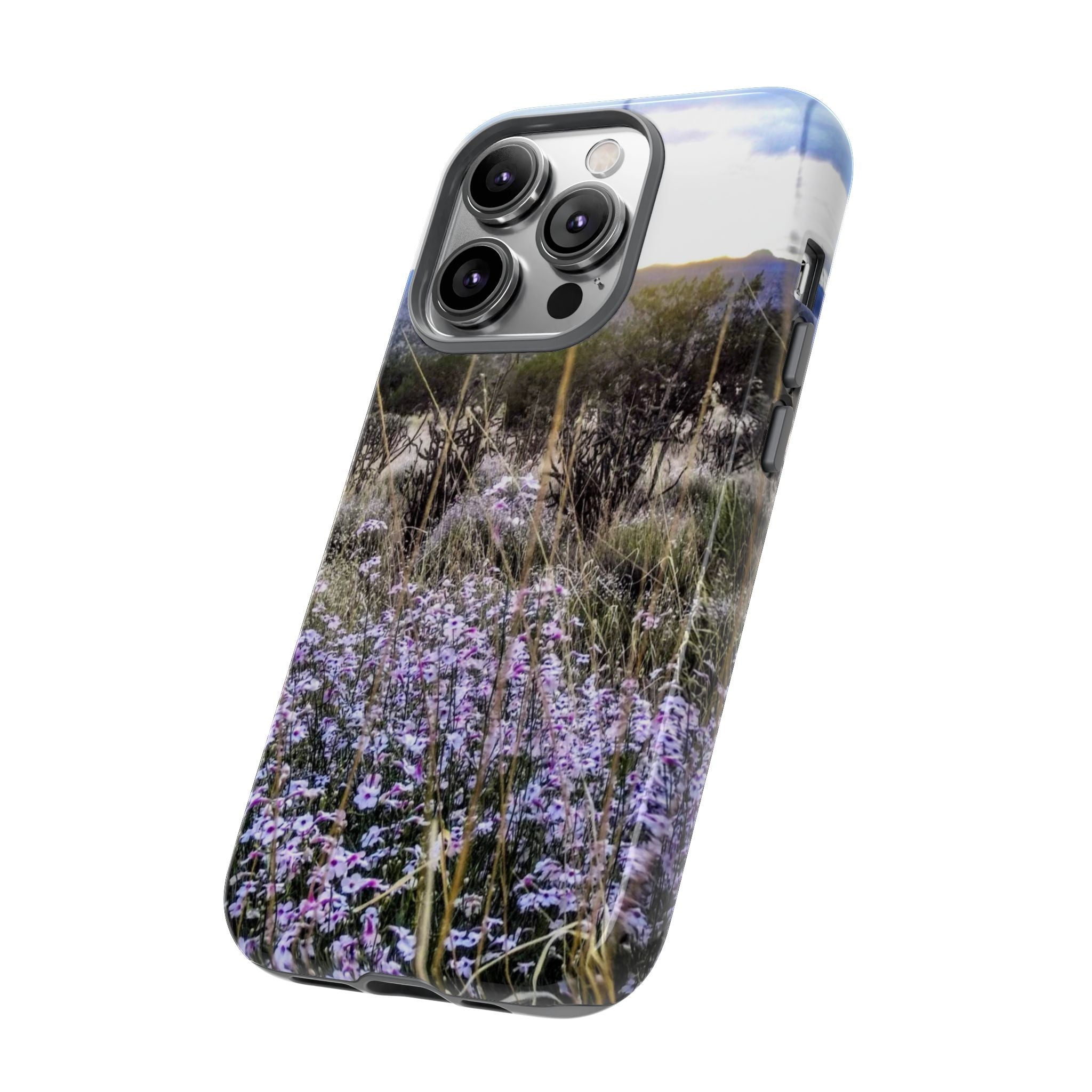 Floral Phone Case, Tough Phone Cover for Outdoor Lovers, Nature-Inspired Accessories, Gift for Photography Enthusiasts, Protective [...]
