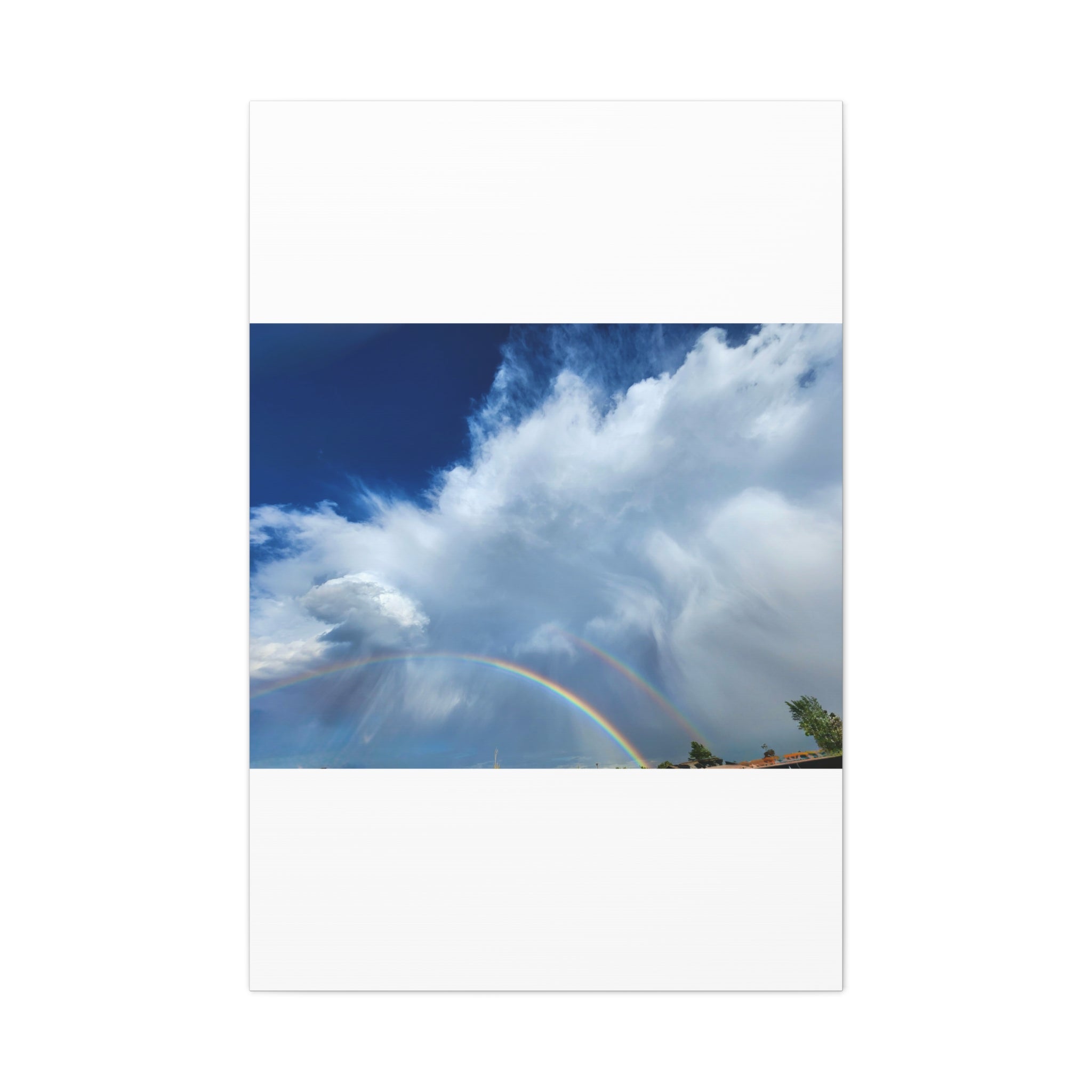 Rainbow Cloud Art Canvas Print, Stretched Wall Decor, Home/Office Art, Gift for Nature Lovers, Gallery Wall Accent