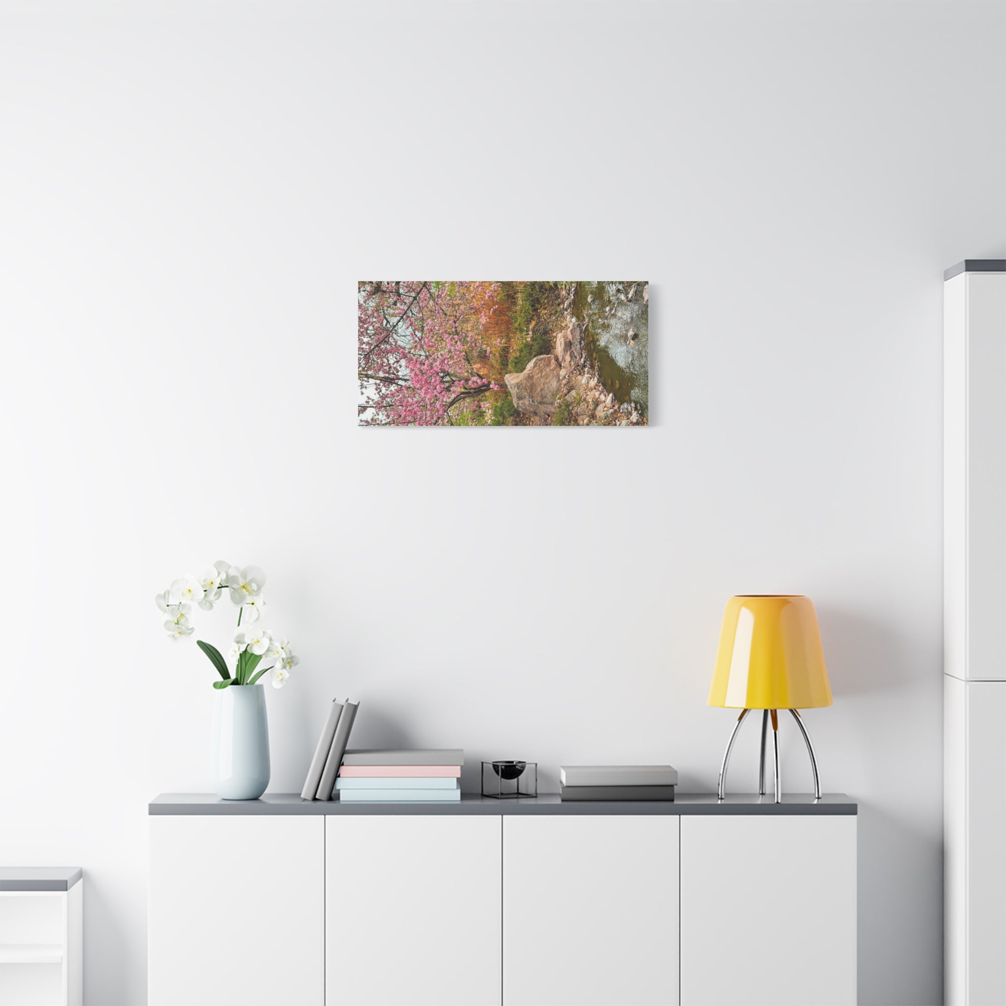 Blossoming Serenity Canvas Print, Floral Wall Art, Nature Decor, Home Aesthetic, Gift Idea for Garden Lovers, Spring Decor