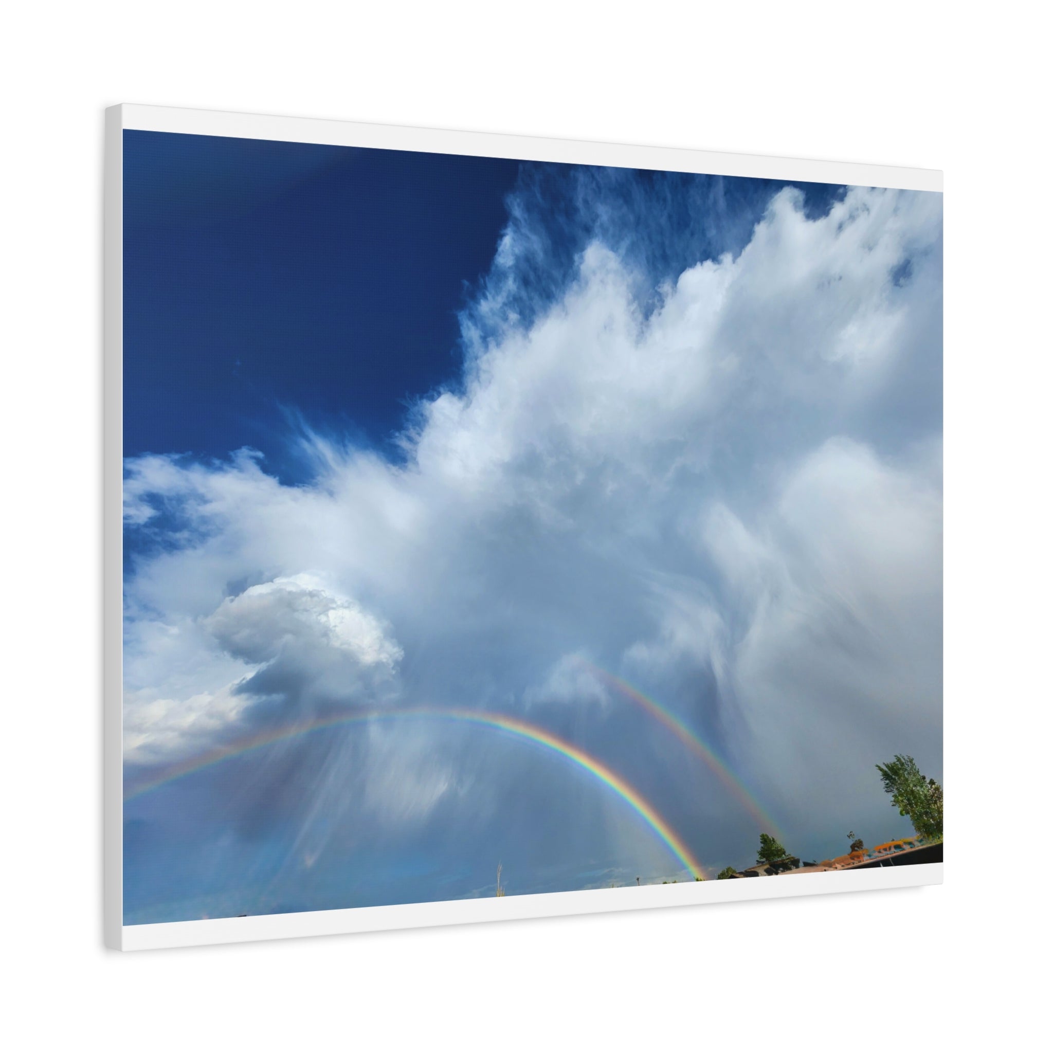 Rainbow Cloud Art Canvas Print, Stretched Wall Decor, Home/Office Art, Gift for Nature Lovers, Gallery Wall Accent