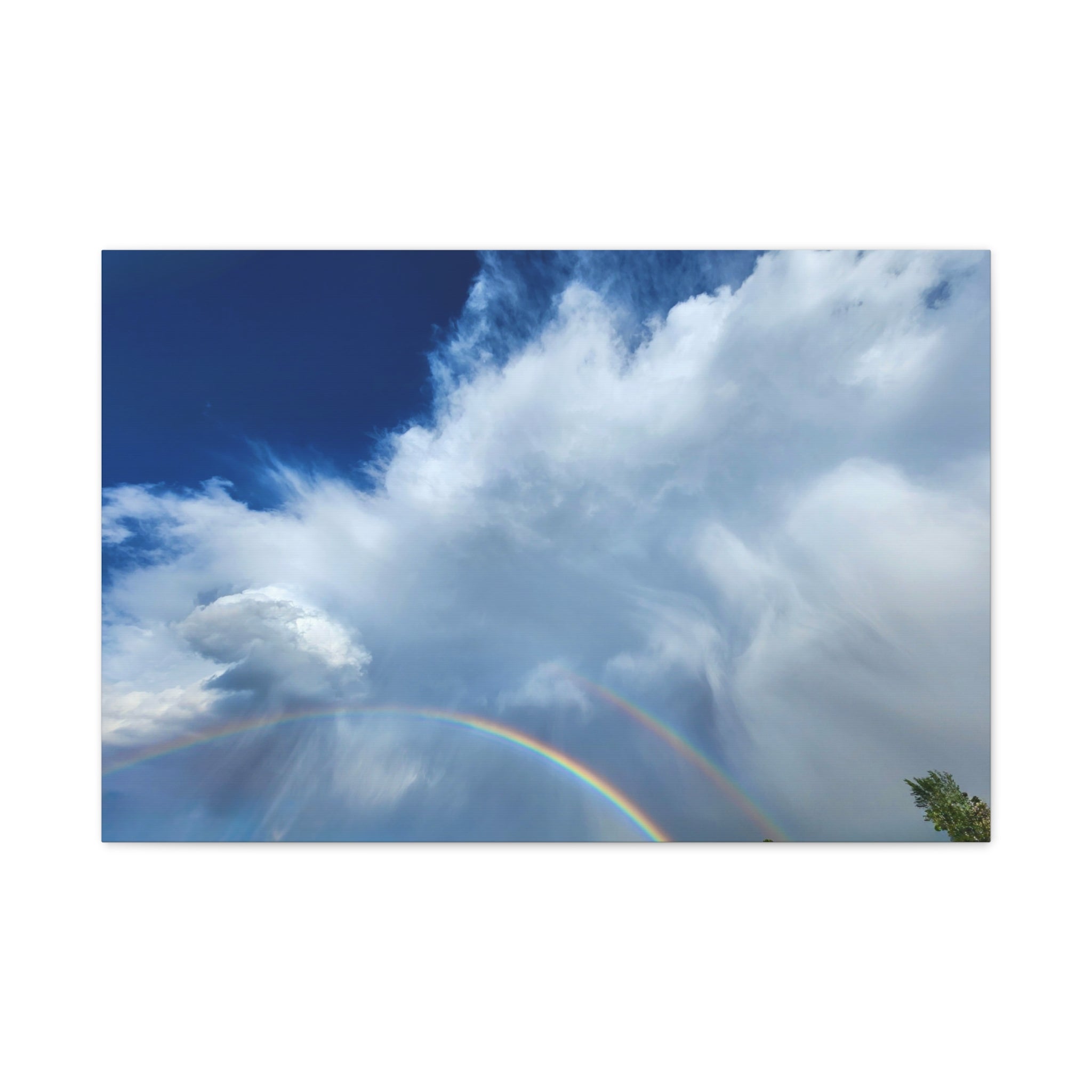 Rainbow Cloud Art Canvas Print, Stretched Wall Decor, Home/Office Art, Gift for Nature Lovers, Gallery Wall Accent