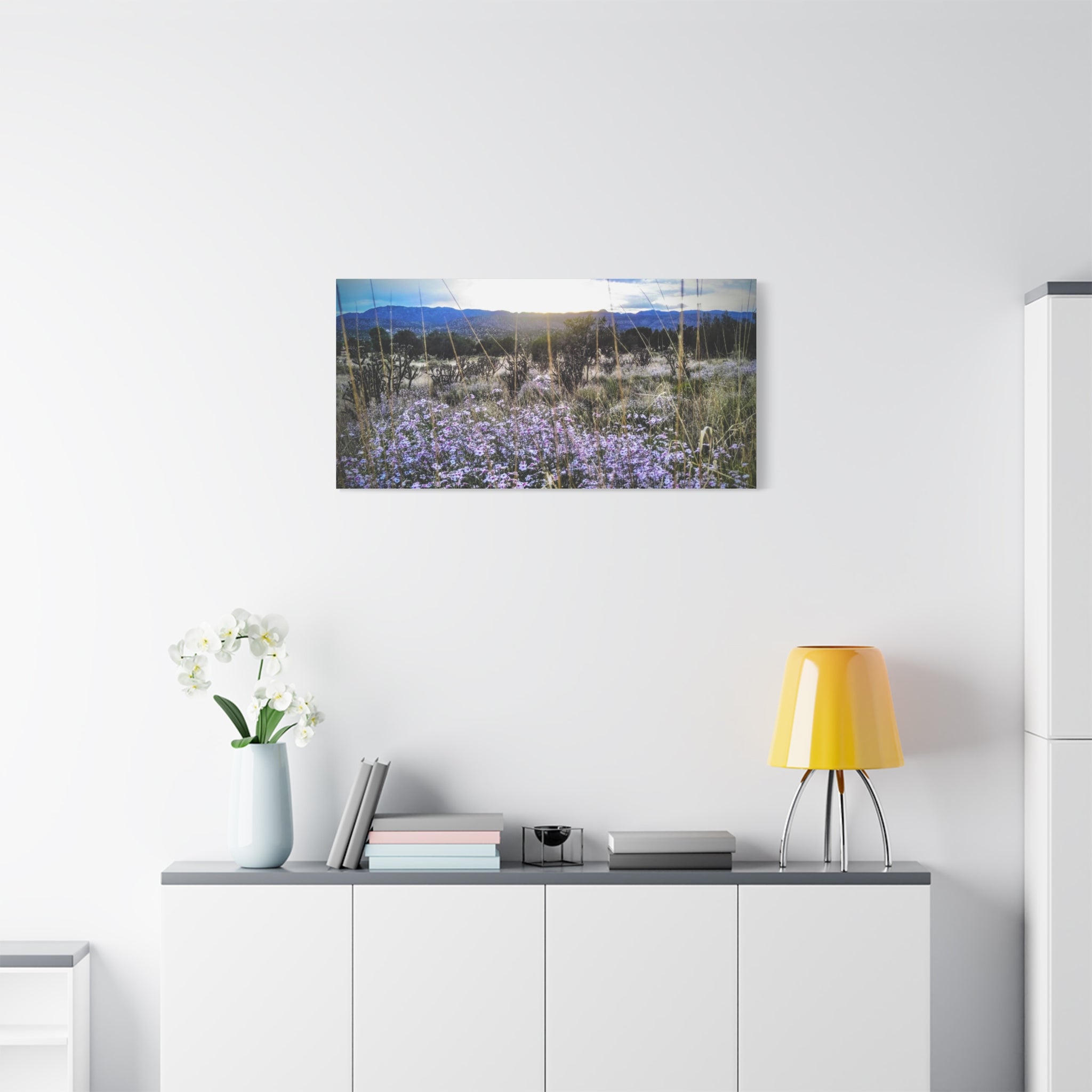 Framed Botanical Wall Art, Floral Canvas Print, Nature Decor, Home Interior Art, Gift for Garden Lovers, Beautiful Flower Landscape