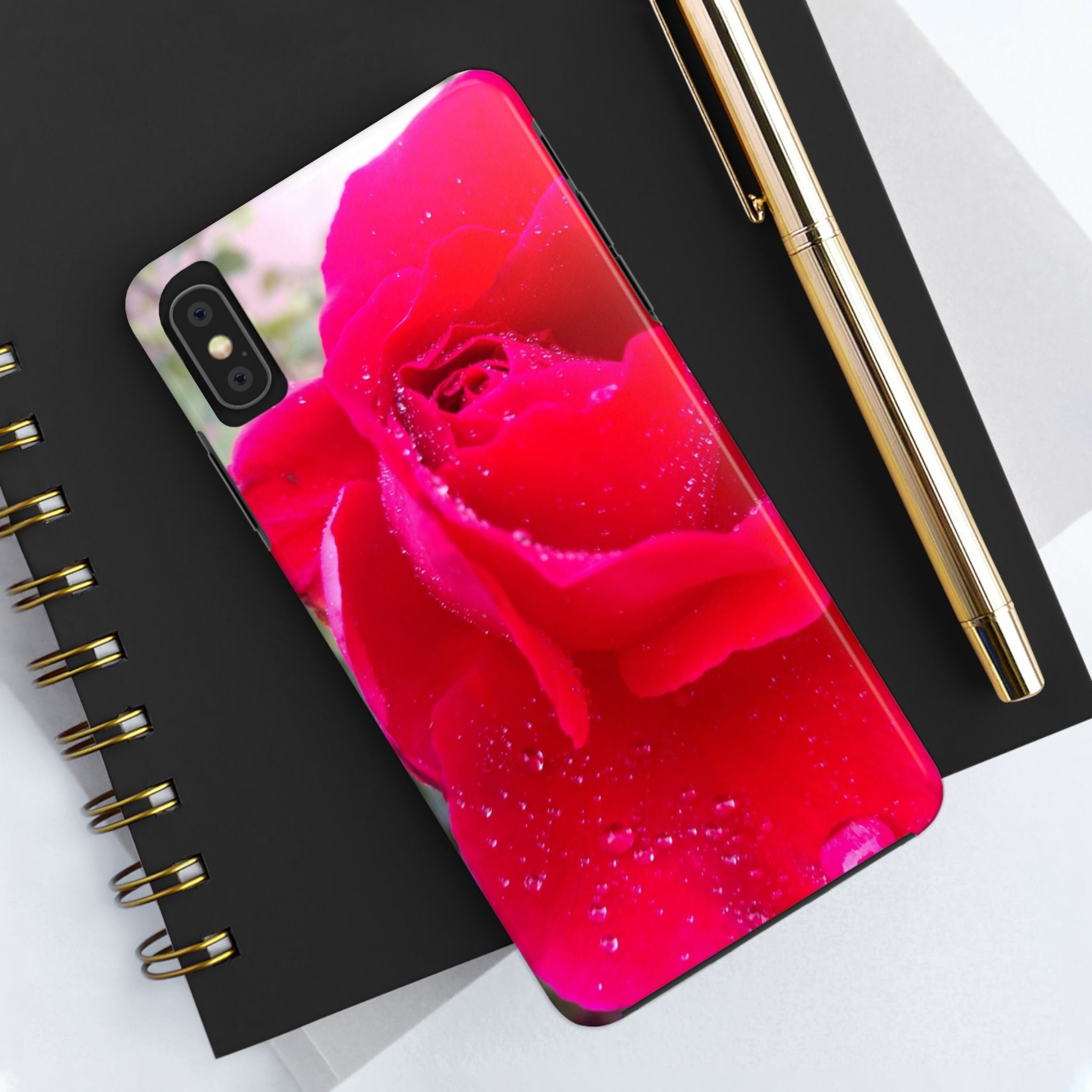 Flower Print Tough Phone Cases, Floral iPhone Case, Durable Mobile Covers, Unique Gift for Her, Birthday Present, Rose Design