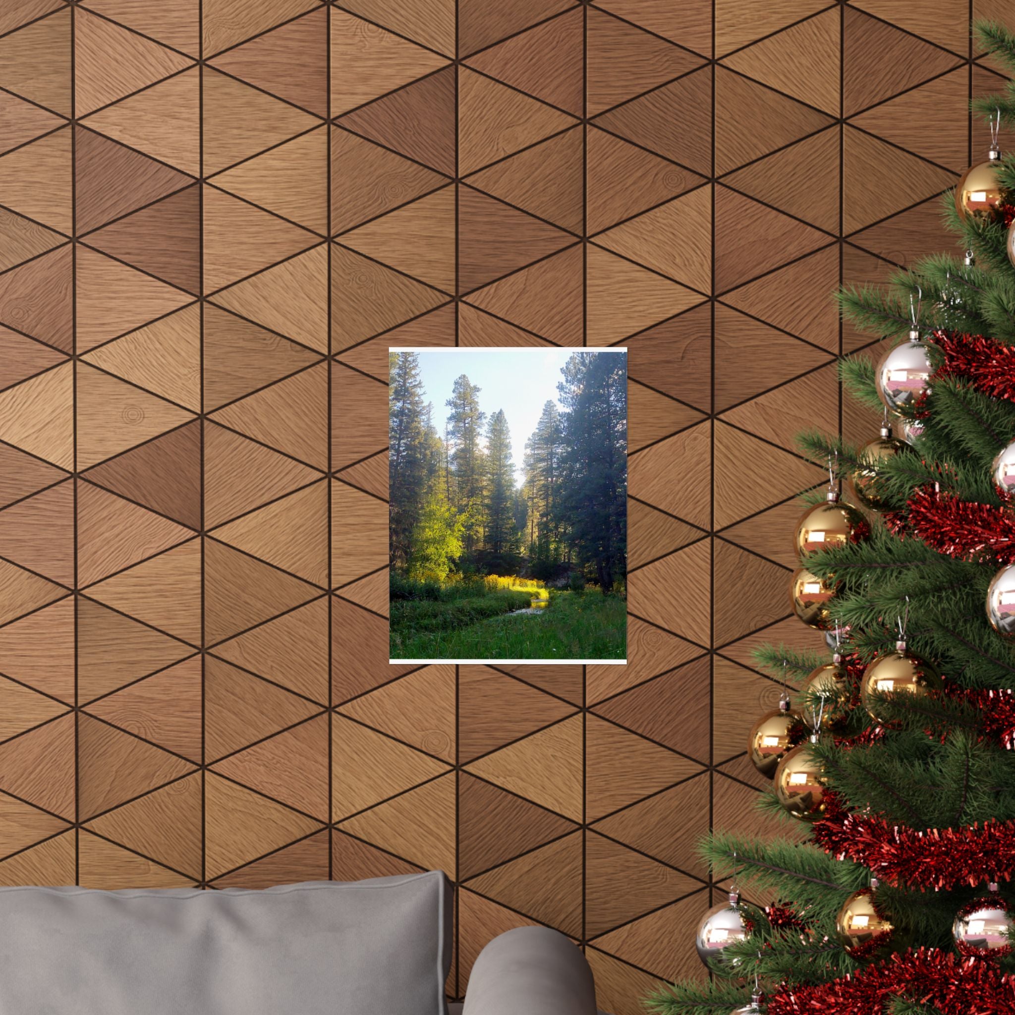 Serene Nature Poster, Wall Art Print, Forest Decor, Botanical Photography, Home Office Artwork