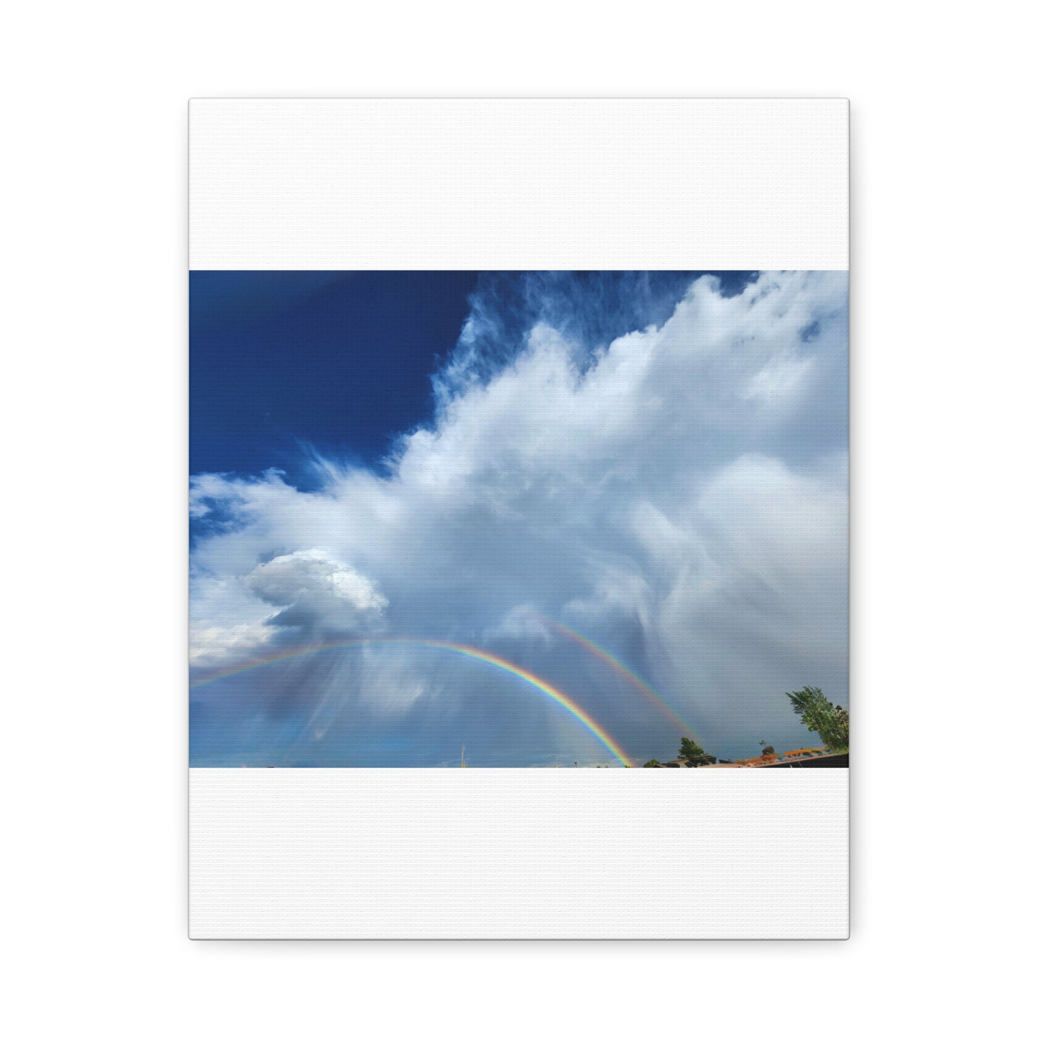 Rainbow Cloud Art Canvas Print, Stretched Wall Decor, Home/Office Art, Gift for Nature Lovers, Gallery Wall Accent
