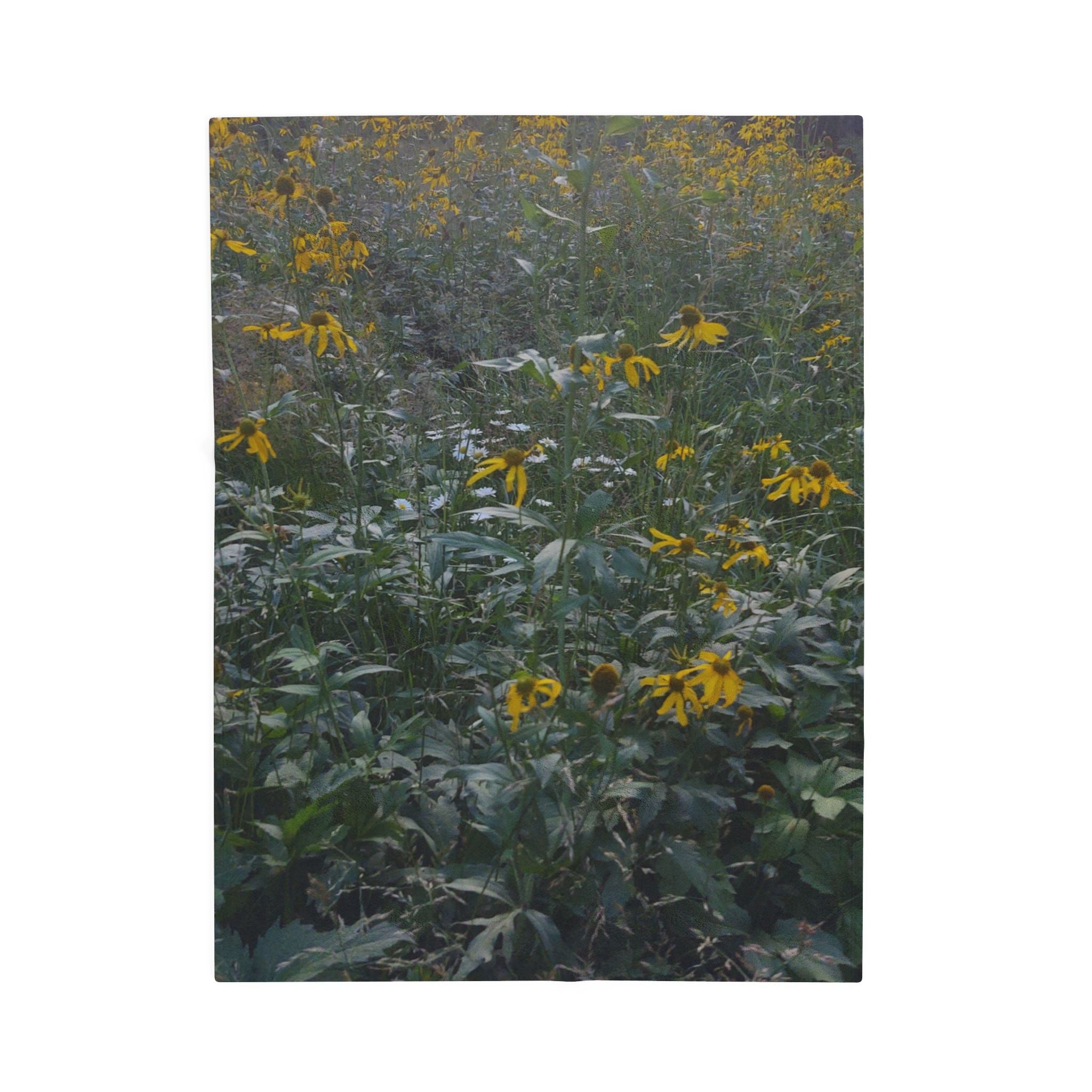 Floral Velveteen Plush Blanket | Cozy Home Decor, Gift for Her, Soft Throw Blanket, Floral Print Blanket, Nature Inspired Decor