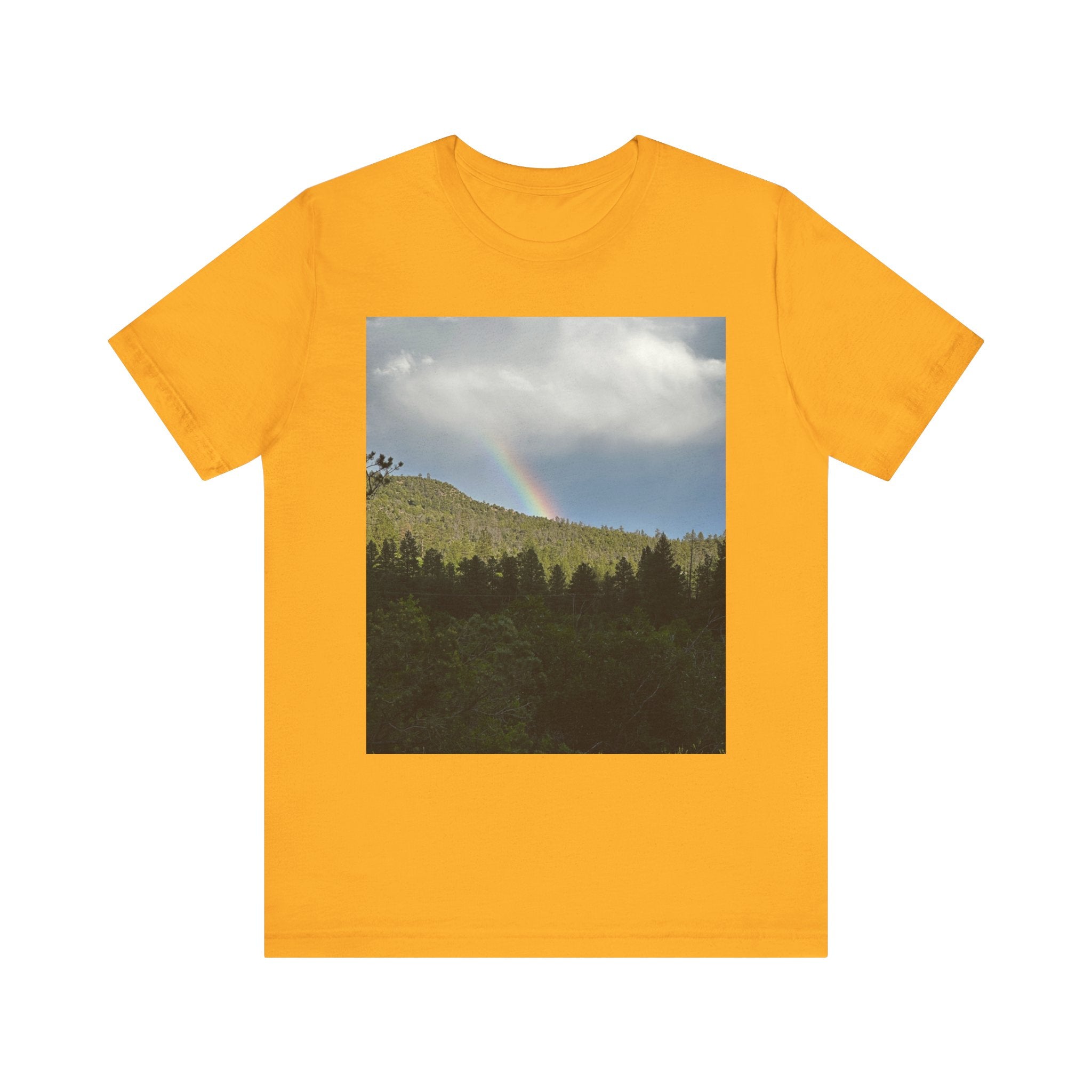 Rainbow Mountain Unisex Tee | Nature Lover Gift, Outdoor Adventure Wear, Cozy Casual Style, Cool Nature Shirt, Summer Tee