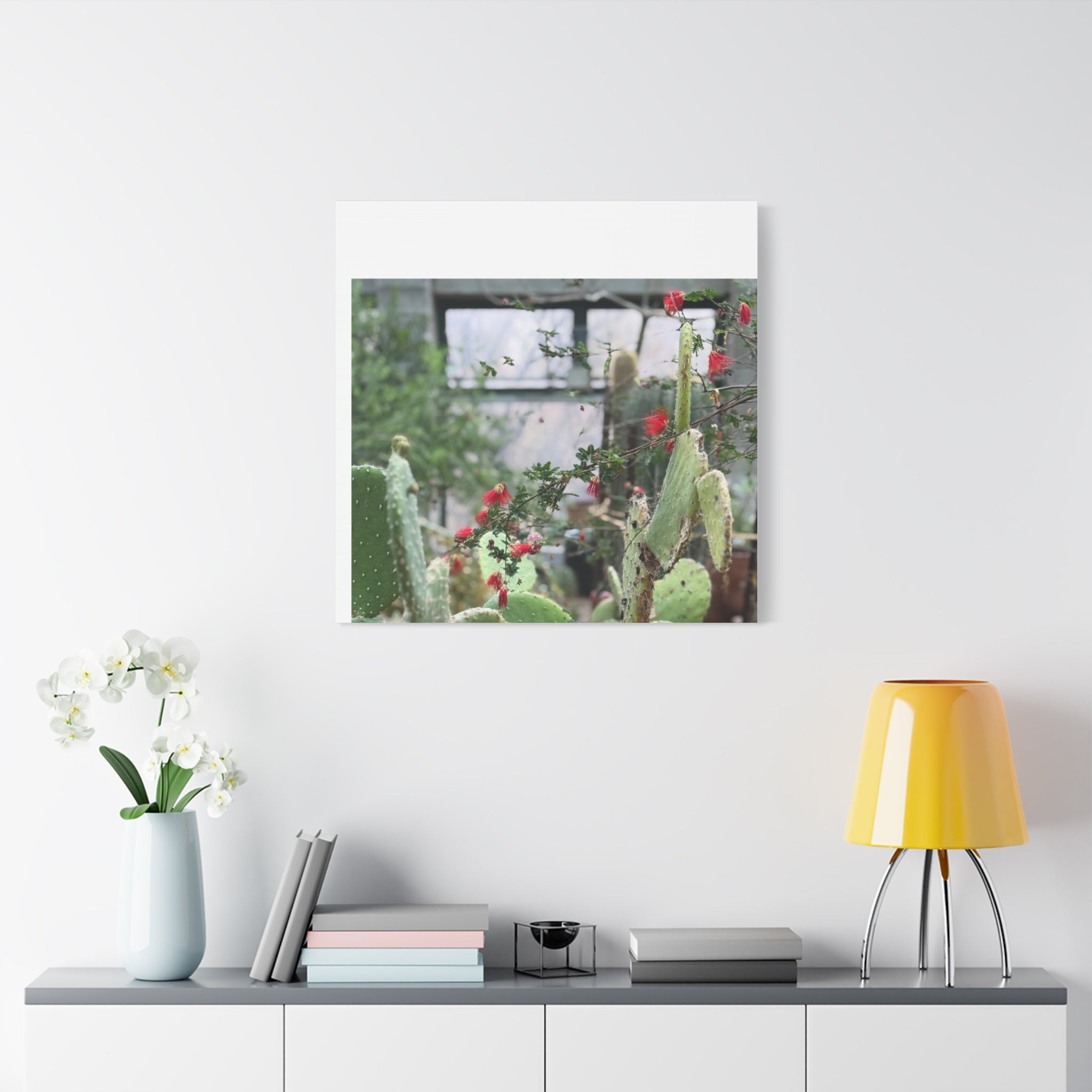 Cactus Wall Art Print, Nature Home Decor, Bohemian Style Artwork, Botanical Gift, Succulent Canvas