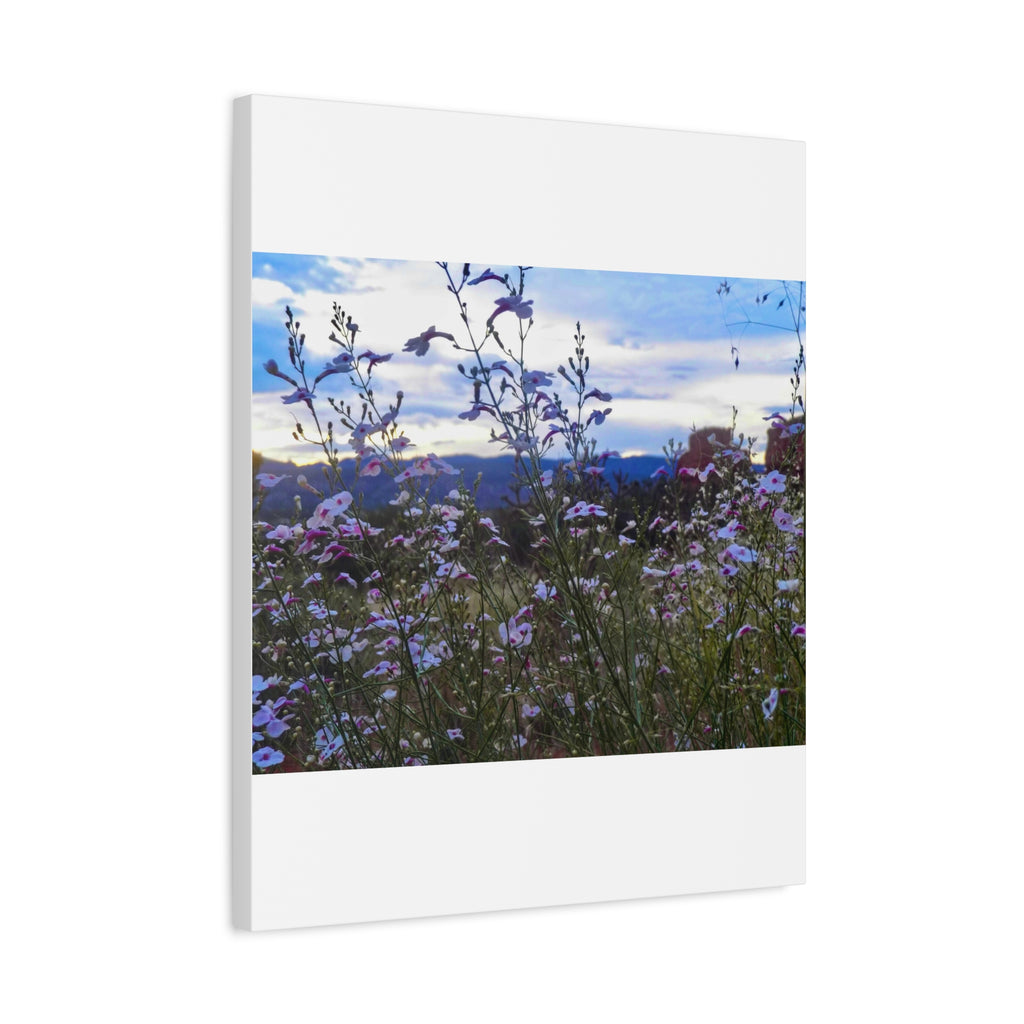 Floral Wall Art Canvas, Nature-Inspired Home Decor, Flower Print, Rustic Living Room, Gift for Gardeners, Boho Wall Art