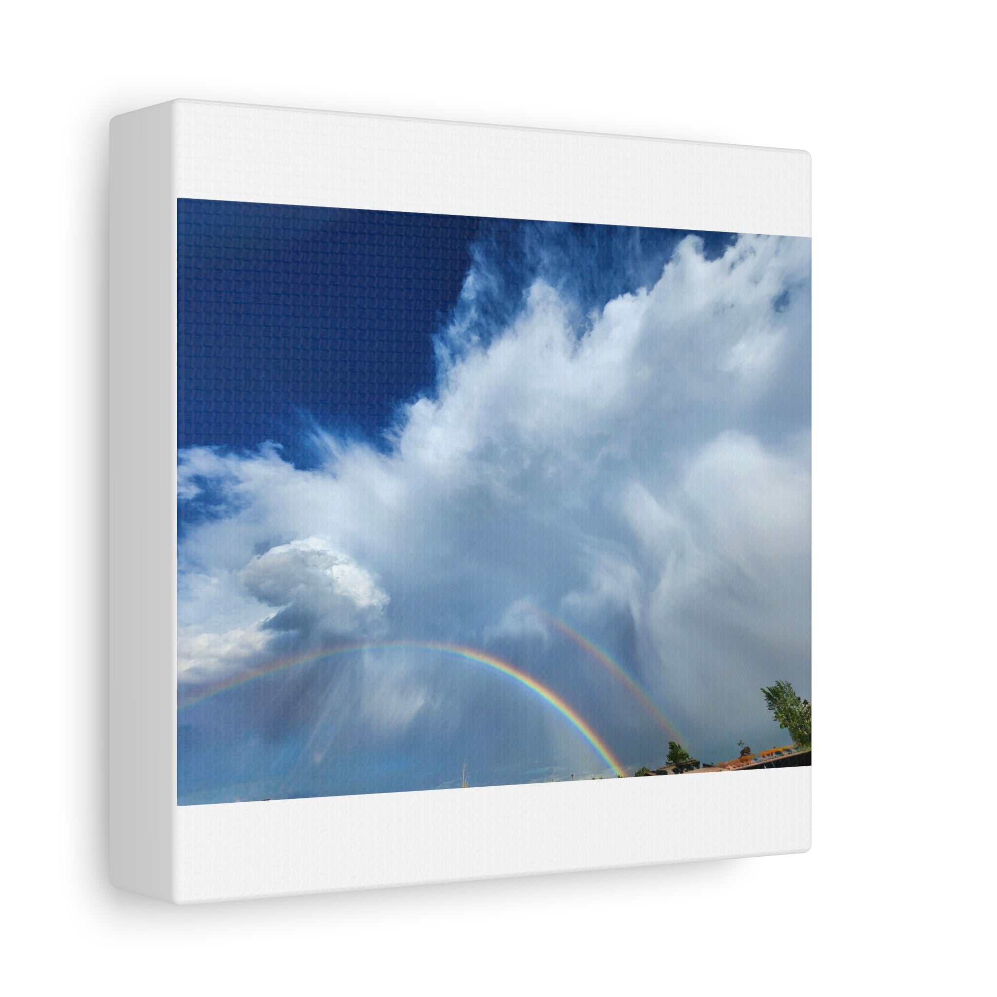 Rainbow Cloud Art Canvas Print, Stretched Wall Decor, Home/Office Art, Gift for Nature Lovers, Gallery Wall Accent