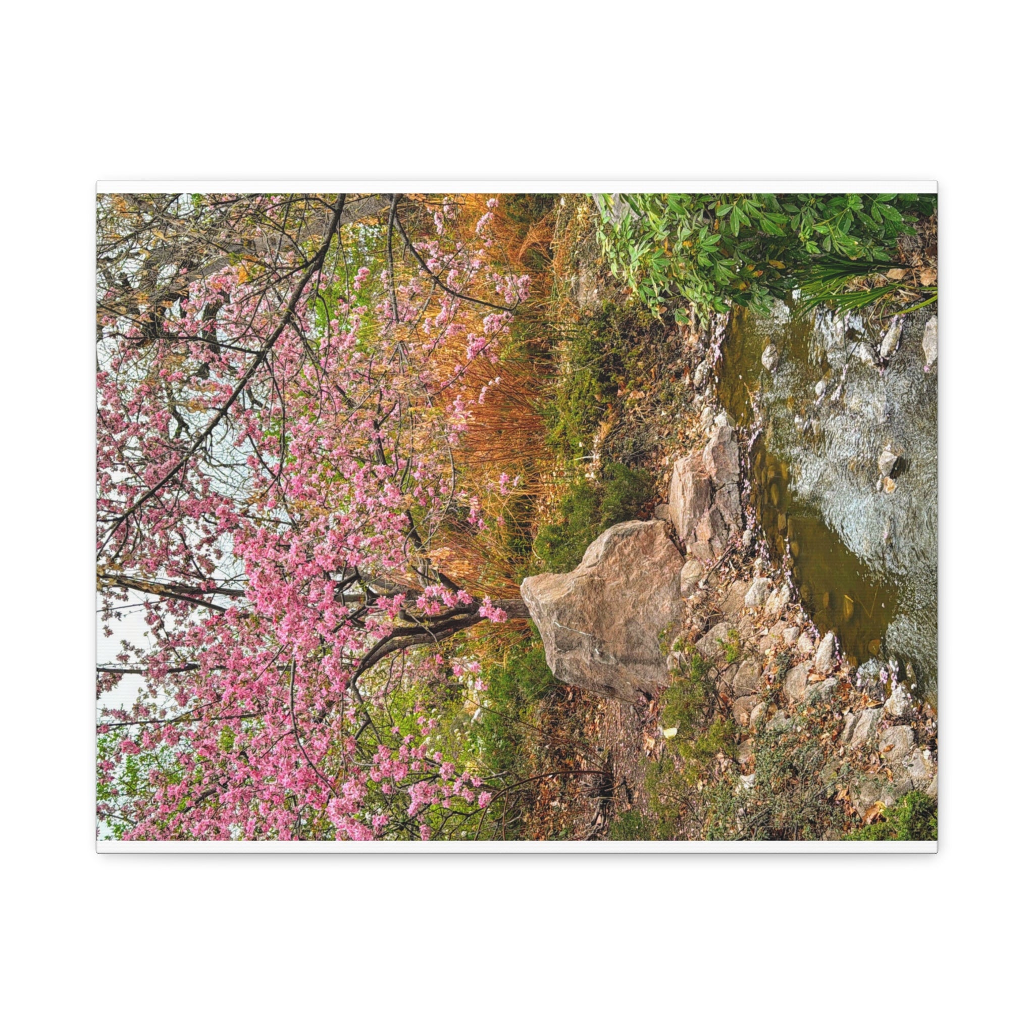 Blossoming Serenity Canvas Print, Floral Wall Art, Nature Decor, Home Aesthetic, Gift Idea for Garden Lovers, Spring Decor