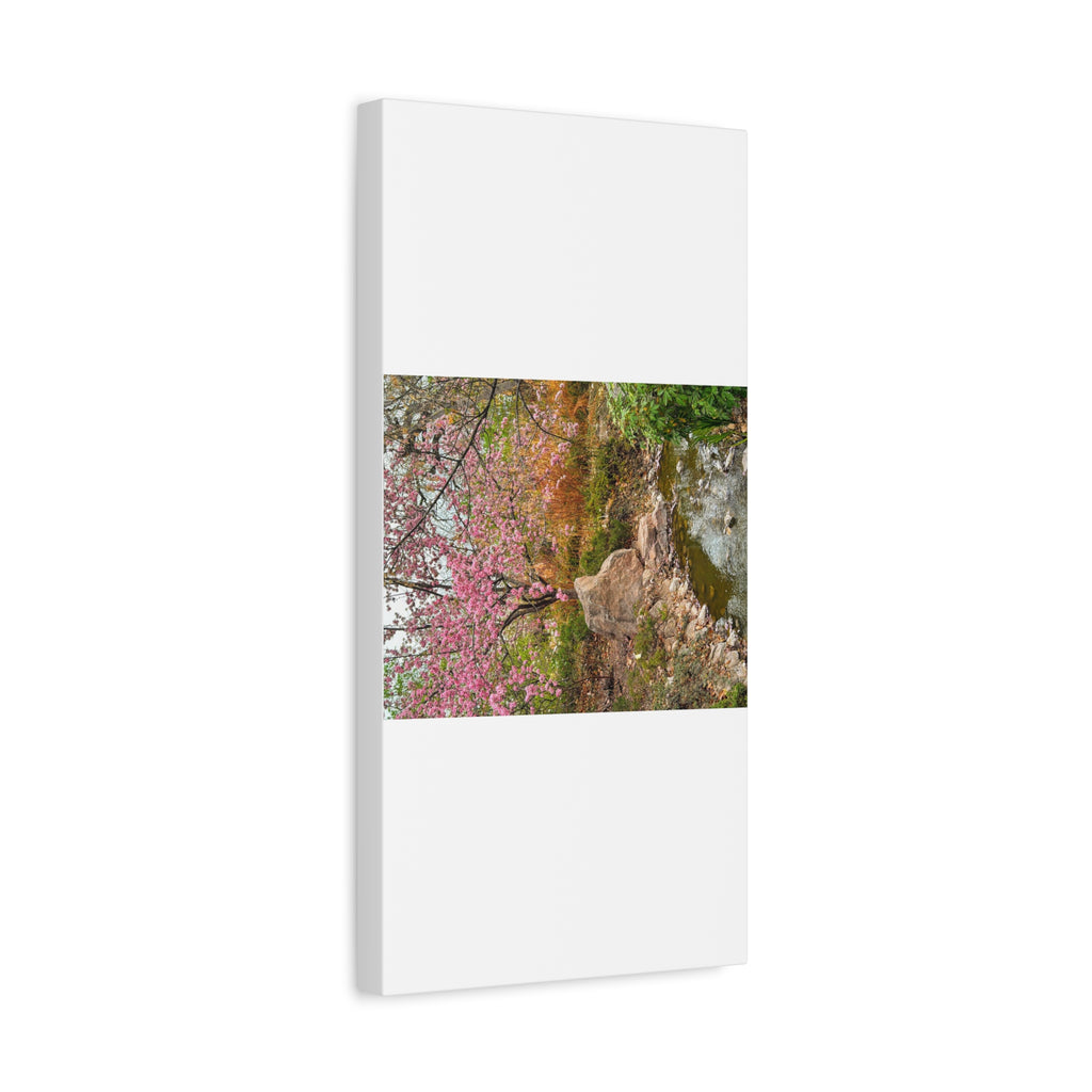 Blossoming Serenity Canvas Print, Floral Wall Art, Nature Decor, Home Aesthetic, Gift Idea for Garden Lovers, Spring Decor