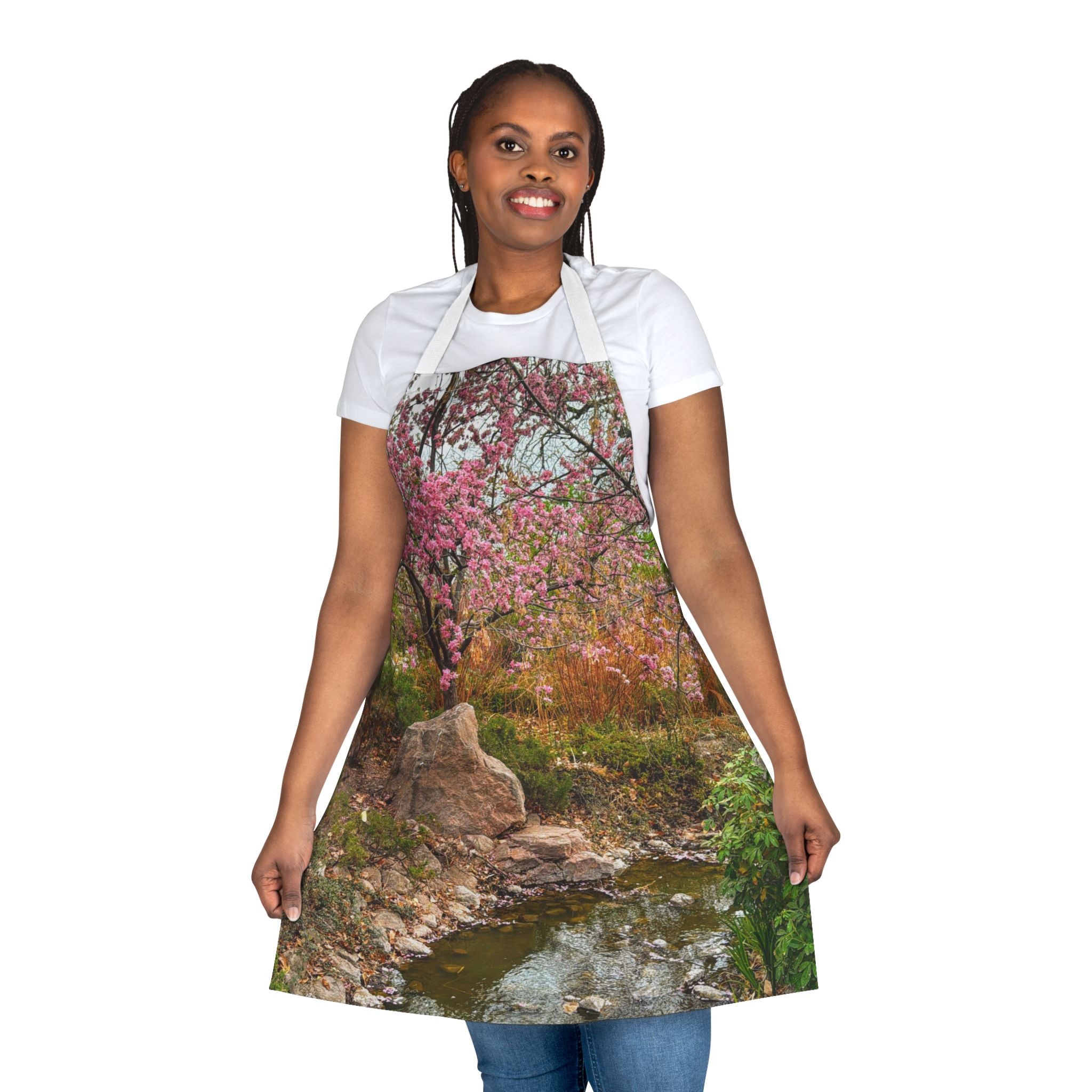 Colorful Floral Apron for Cooking and Baking, Gift for Gardeners, Mother's Day Gift, Chef Apron, Kitchen Decor