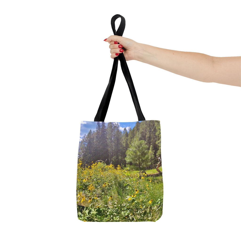 Nature-Inspired Tote Bag, Eco-Friendly Shopping Bag, Flower Print Purse, Gift for Nature Lovers, Summer Picnic Carrier