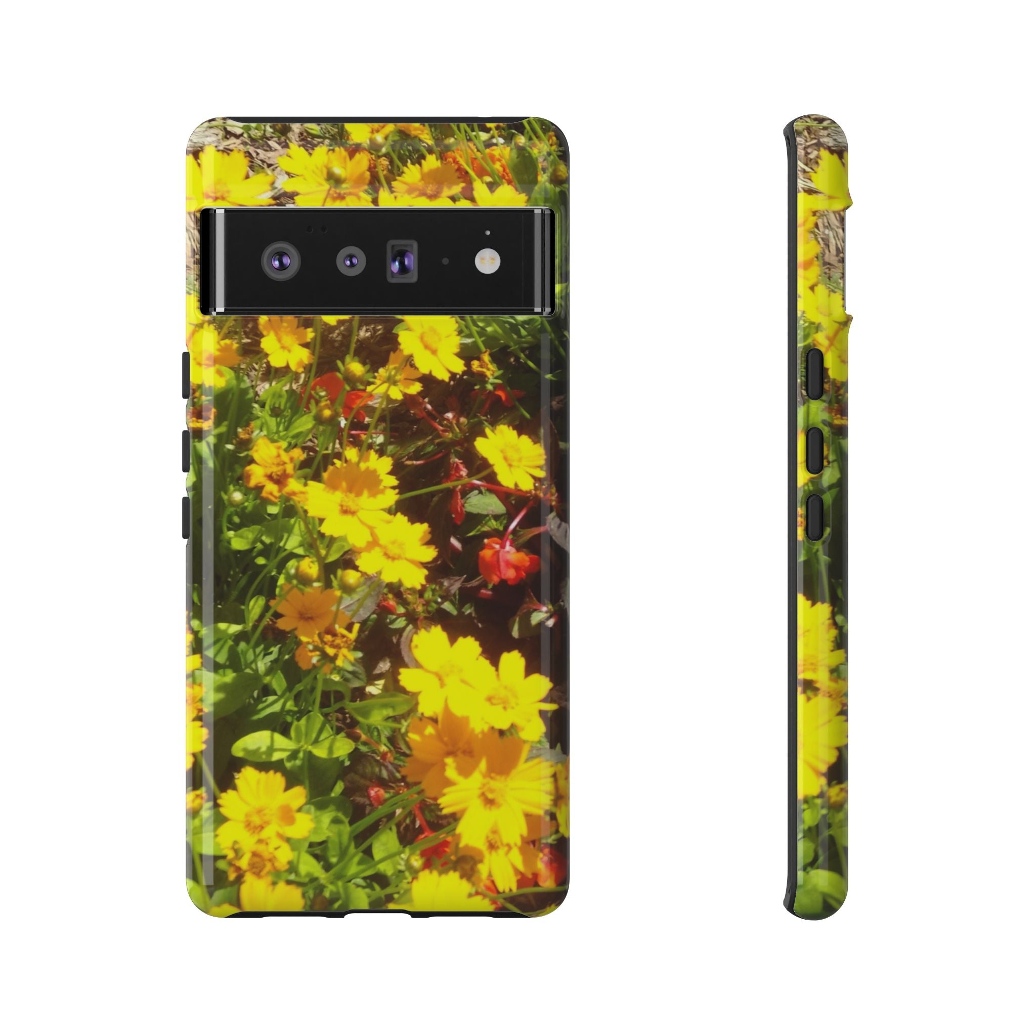 Floral Phone Case - Tough Cases with Vibrant Yellow Flowers, Protective Floral Cover, Spring Decor, Gift Idea for Nature Lovers, [...]
