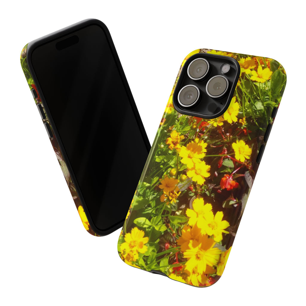 Floral Phone Case - Tough Cases with Vibrant Yellow Flowers, Protective Floral Cover, Spring Decor, Gift Idea for Nature Lovers, [...]