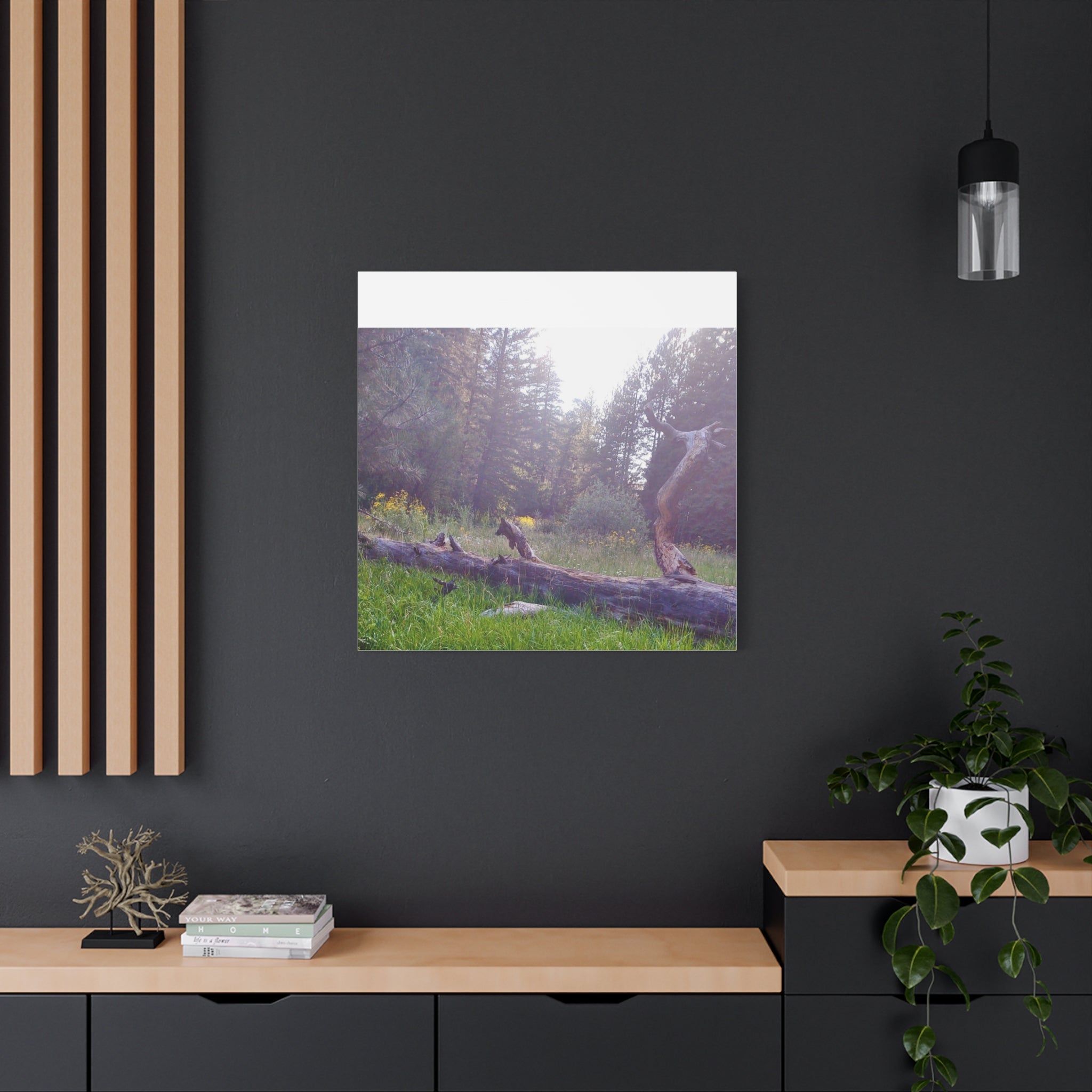 Matte Canvas Wall Art - Serene Nature Scene, Perfect for Home Decor, Gift for Nature Lovers, Office Wall Decoration, Rustic Art Print