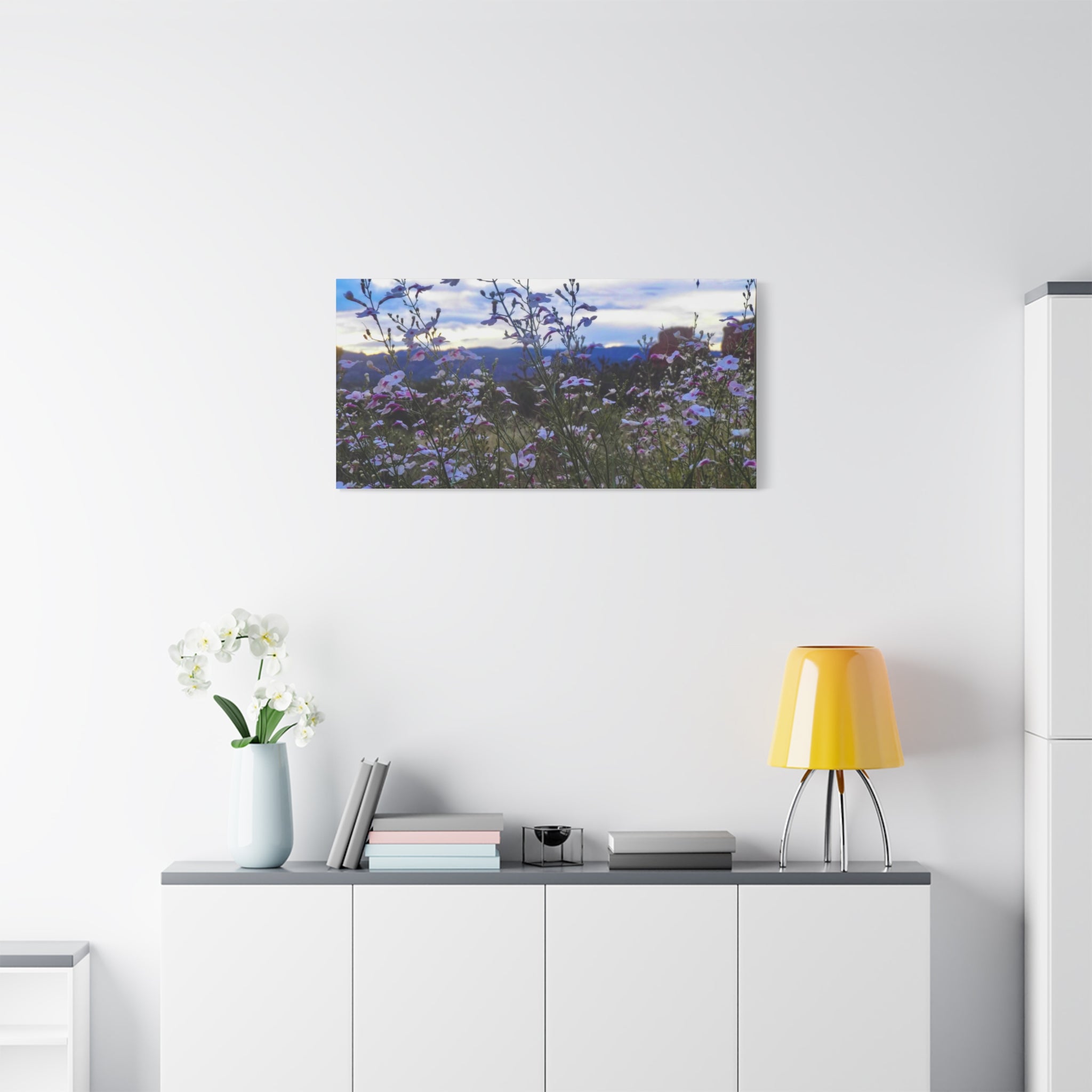 Floral Wall Art Canvas, Nature-Inspired Home Decor, Flower Print, Rustic Living Room, Gift for Gardeners, Boho Wall Art