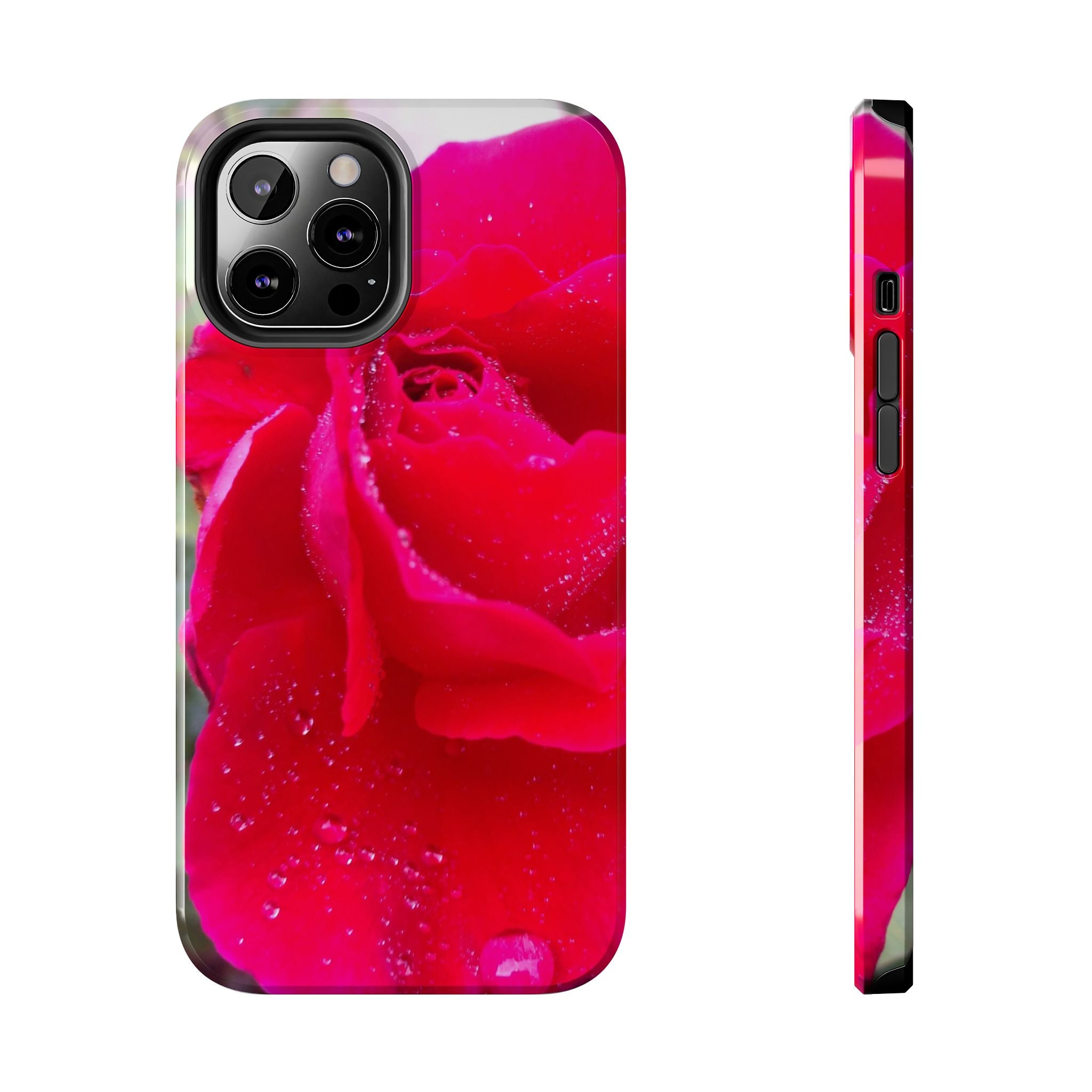 Flower Print Tough Phone Cases, Floral iPhone Case, Durable Mobile Covers, Unique Gift for Her, Birthday Present, Rose Design