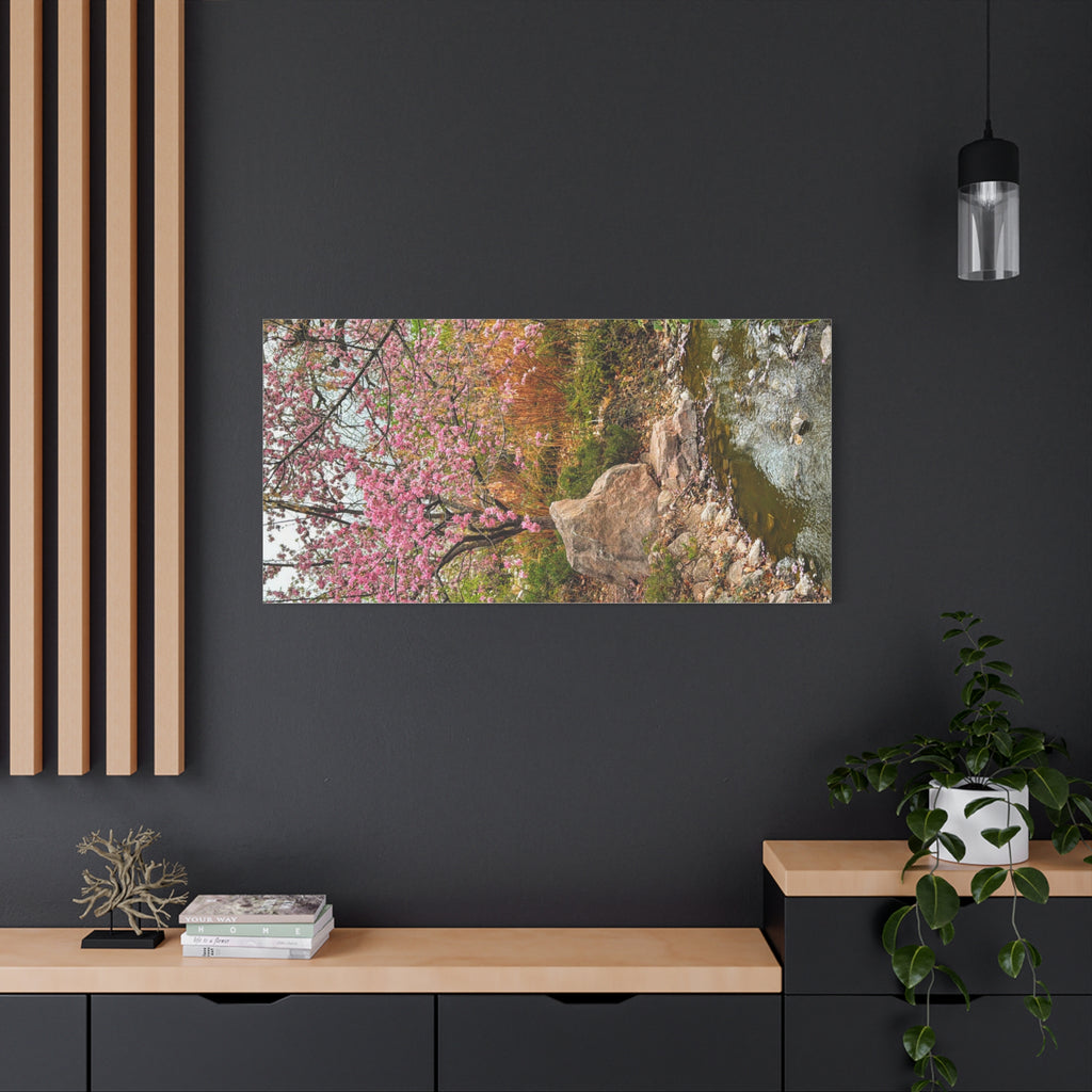 Blossoming Serenity Canvas Print, Floral Wall Art, Nature Decor, Home Aesthetic, Gift Idea for Garden Lovers, Spring Decor