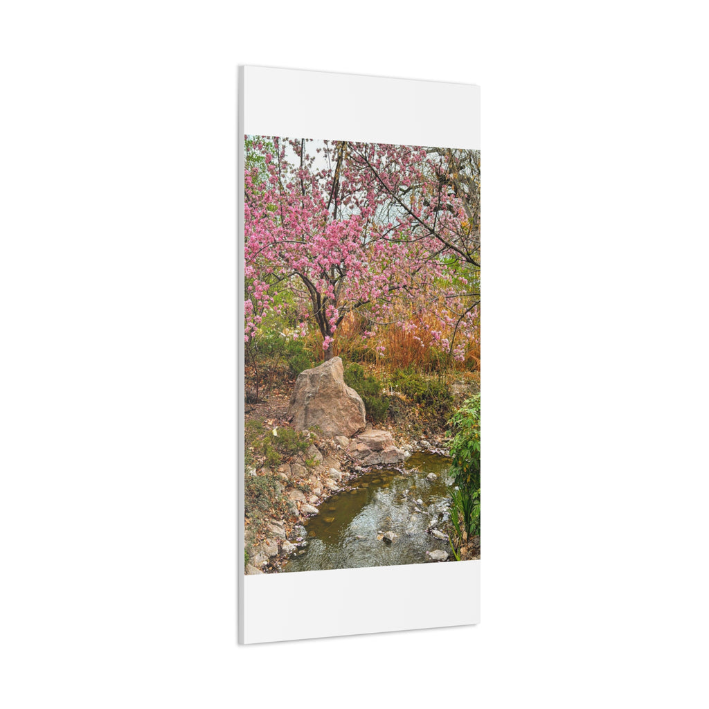 Canvas Wall Art, Pink Blossom Landscape Decor, Nature Photograph, Floral Print, Spring Home Decor, Gift for Nature Lovers